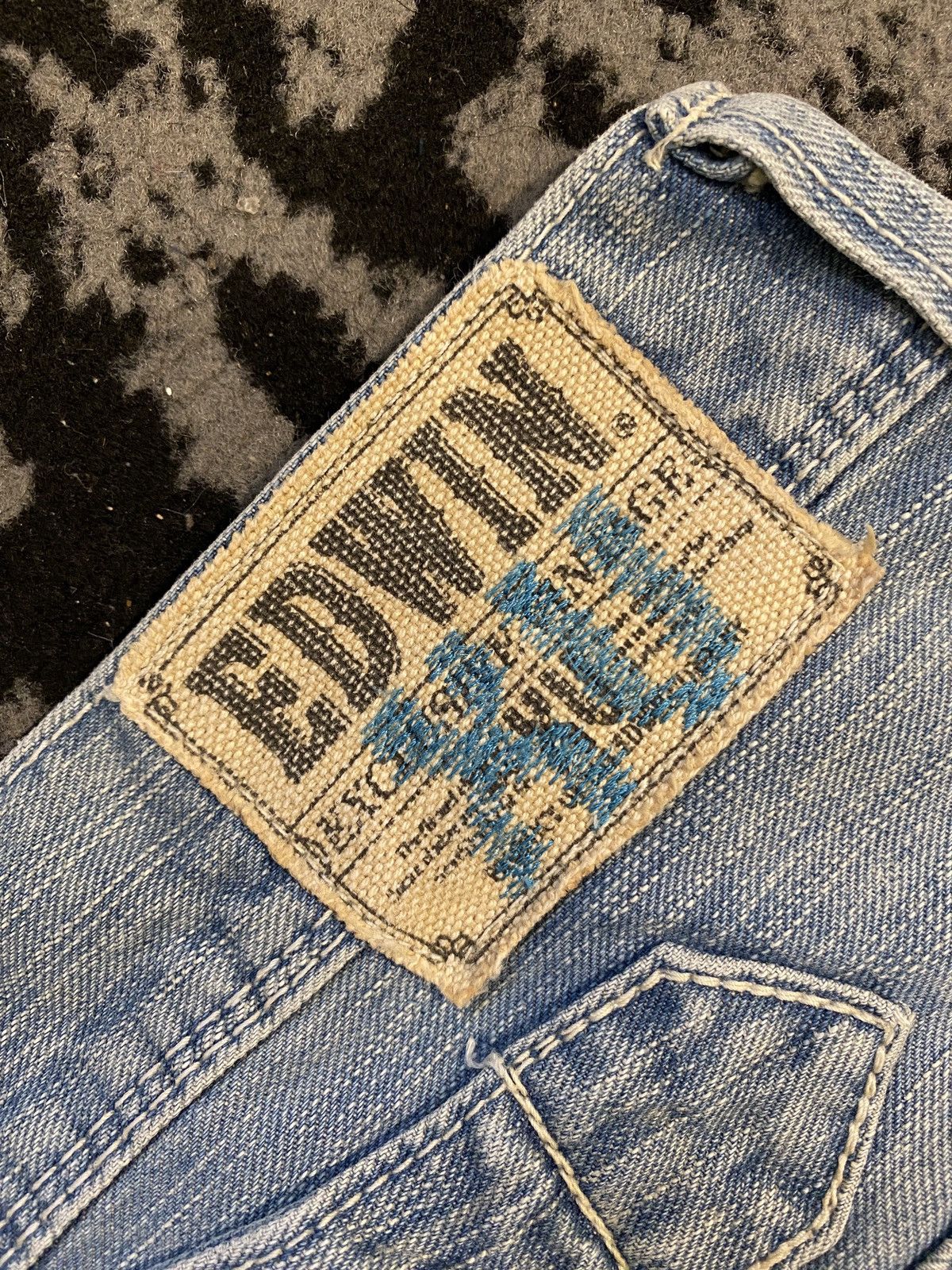 Edwin Edwin Japanese Brand Washed Patchwork Denim Jeans Size US 30 / EU 46 - 12 Thumbnail