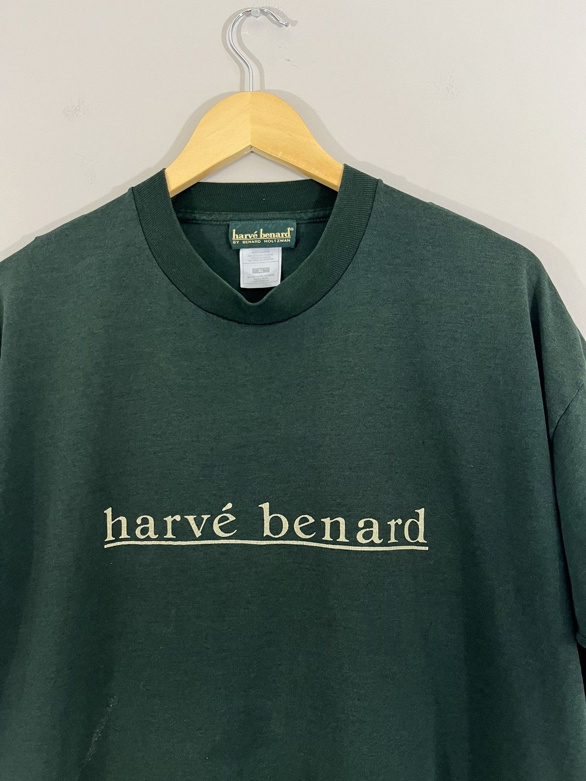 Vintage Single Stitch Text Faded Green Tee Size US XL / EU 56 / 4 - 2 Thumbnail