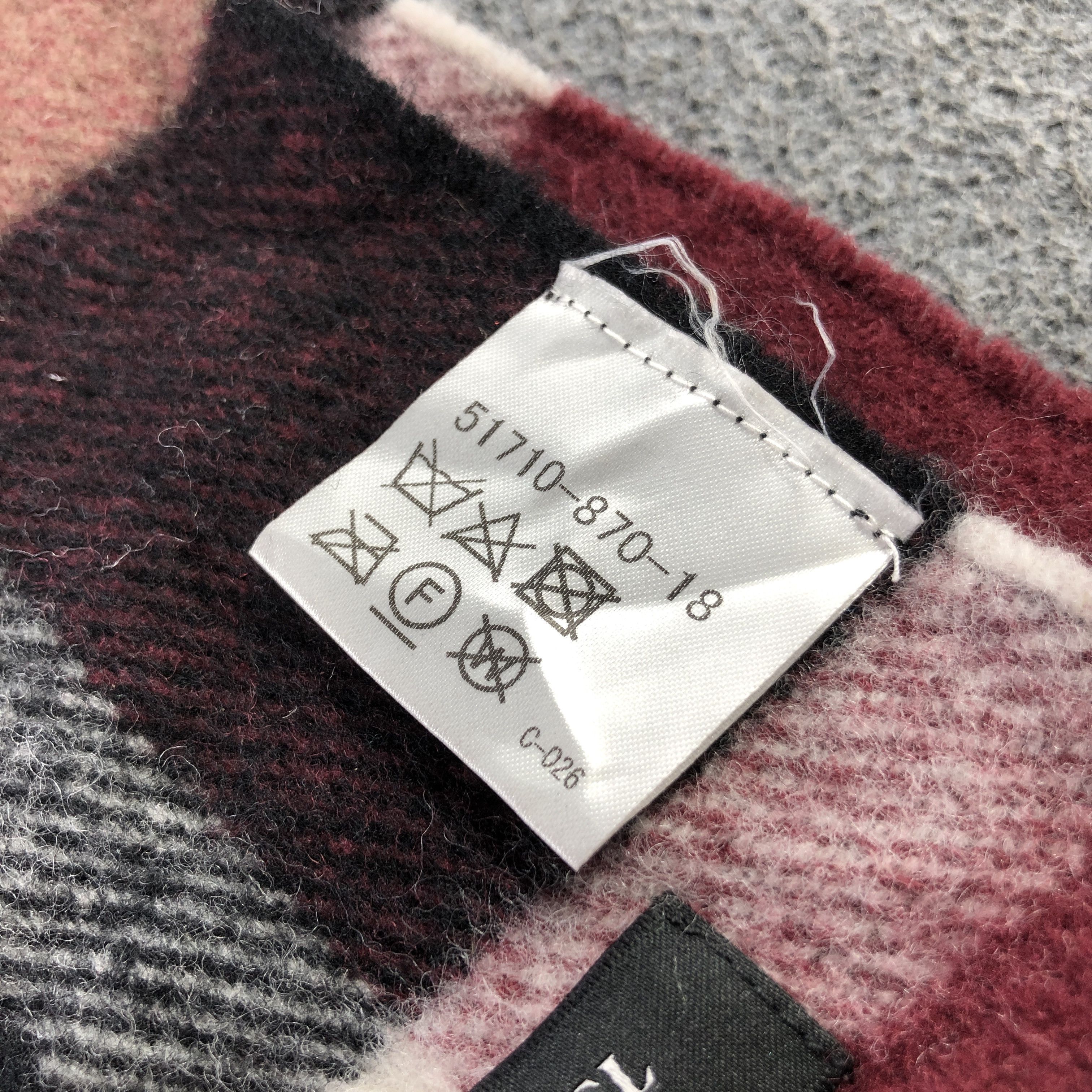 Black Label Crestbridge Black Label Wool Scarf Muffler V2897 Size ONE SIZE - 5 Thumbnail