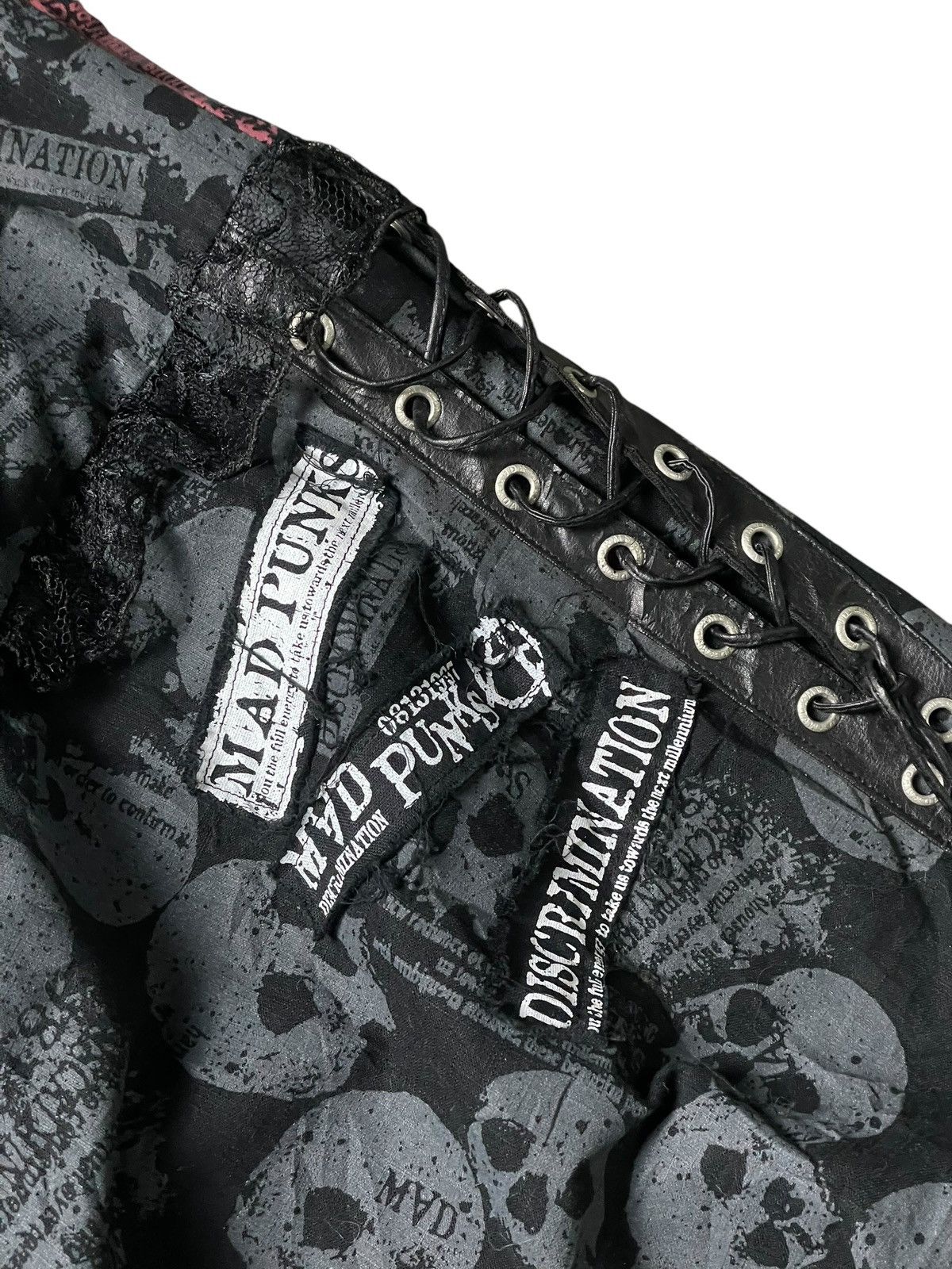 Japanese Brand MAD PUNKS SKULL PRINT YUKATA KIMONO (98) Size US S / EU 44-46 / 1 - 12 Thumbnail