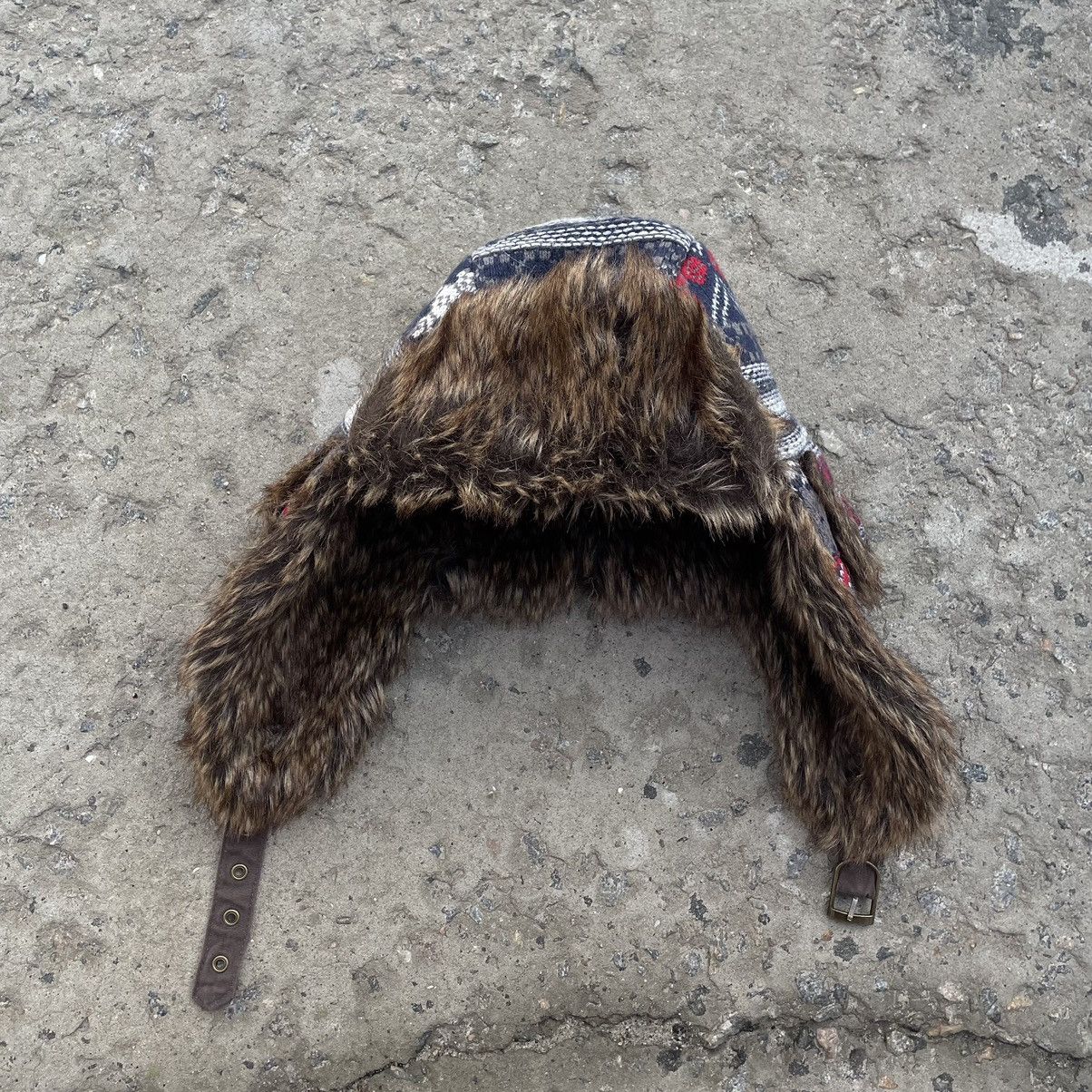 If Six Was Nine × Japanese Brand × Y/Project Vintage Fur Fear Trapper Y2K 90s Cap Hat Style Norway Size ONE SIZE - 6 Thumbnail