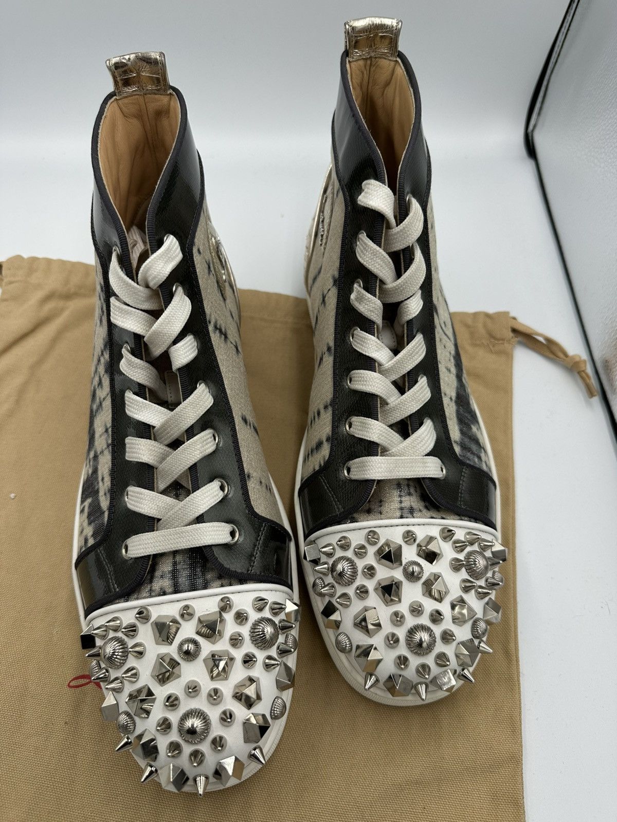 Christian Louboutin Christian Louboutin High Top Sneakers Size US 13 / EU 46 - 9 Thumbnail