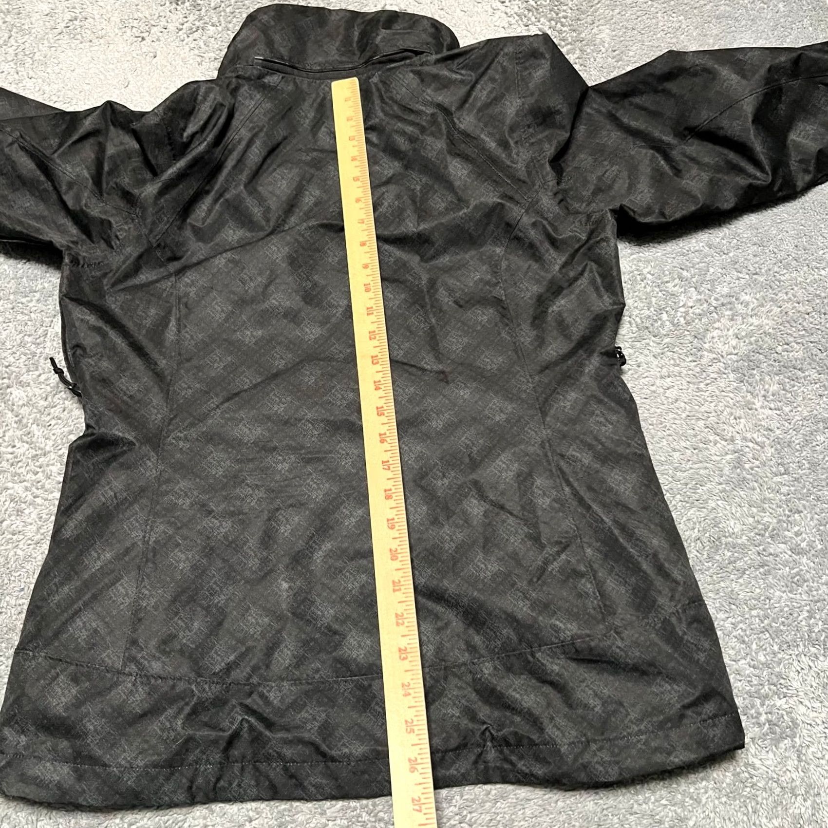 Rains Columbia Jacket Womens Medium Black Gray Nylon Rain Coat Shell Jacket M Women Black Gray Nylon Rain Coat Size M / US 6-8 / IT 42-44 - 6 Thumbnail