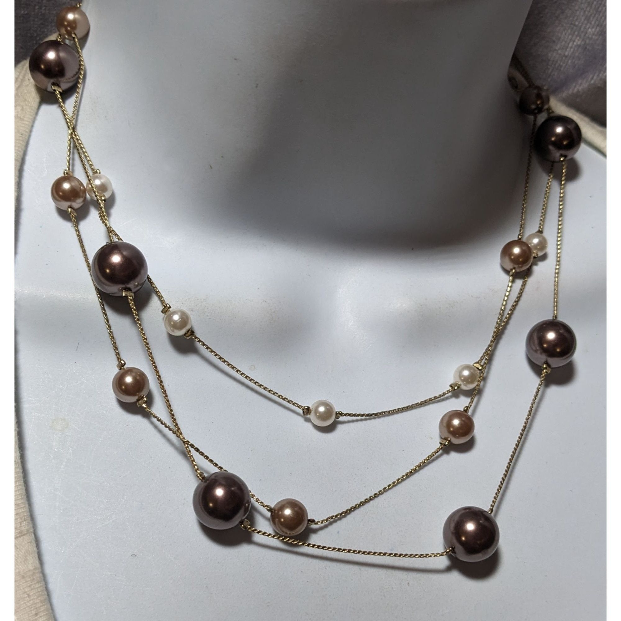 Other Roman Multilayer Floating Pearl Necklace Size ONE SIZE - 7 Thumbnail