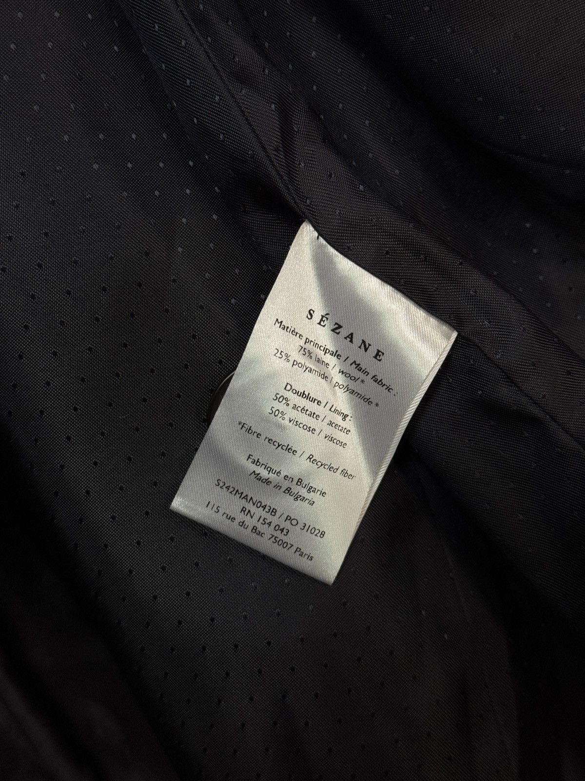 Sezane Sezane Paris Wool Coat Nawy Size M / US 6-8 / IT 42-44 - 9 Thumbnail