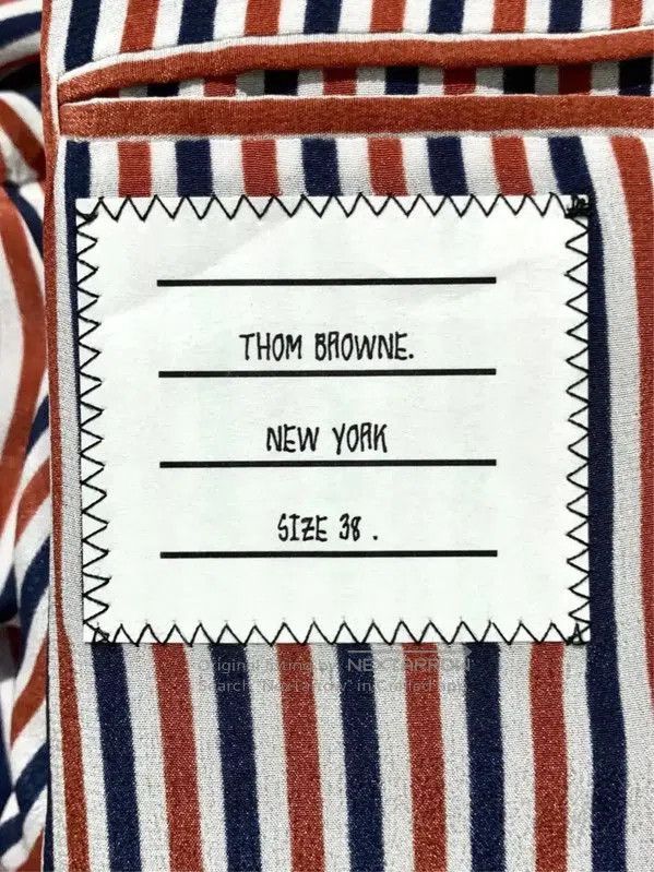 Thom Browne Thom Browne Black Striped Cashmere Coat . Size S / US 4 / IT 40 - 5 Thumbnail