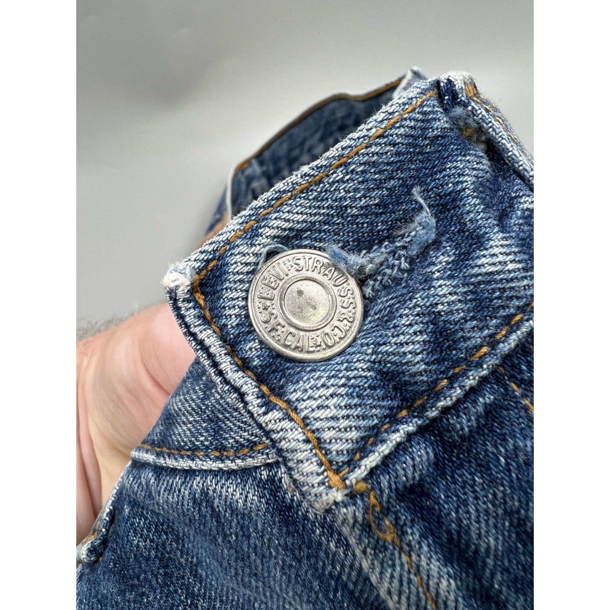 Levi's Levi’s 501 Reworked Distressed Denim Jeans Pants (Y0911) Size US 32 / EU 48 - 8 Thumbnail