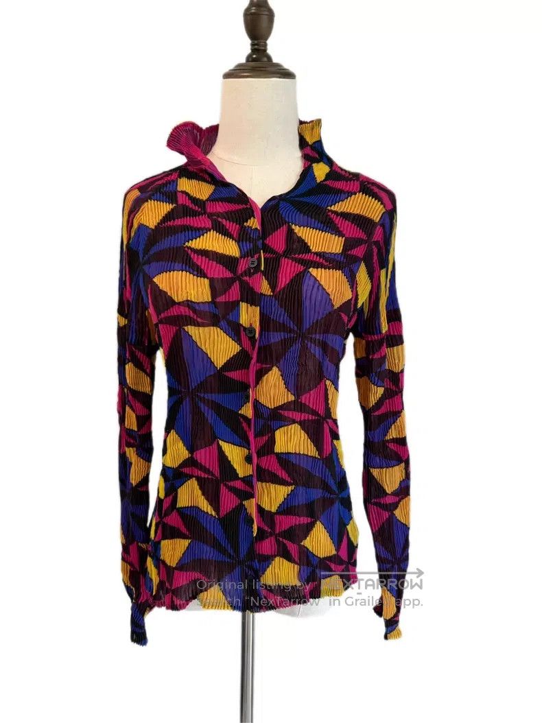 Issey Miyake Issey Miyake Kaleidoscope Double Sided Wicker Top Size M / US 6-8 / IT 42-44 - 3 Thumbnail