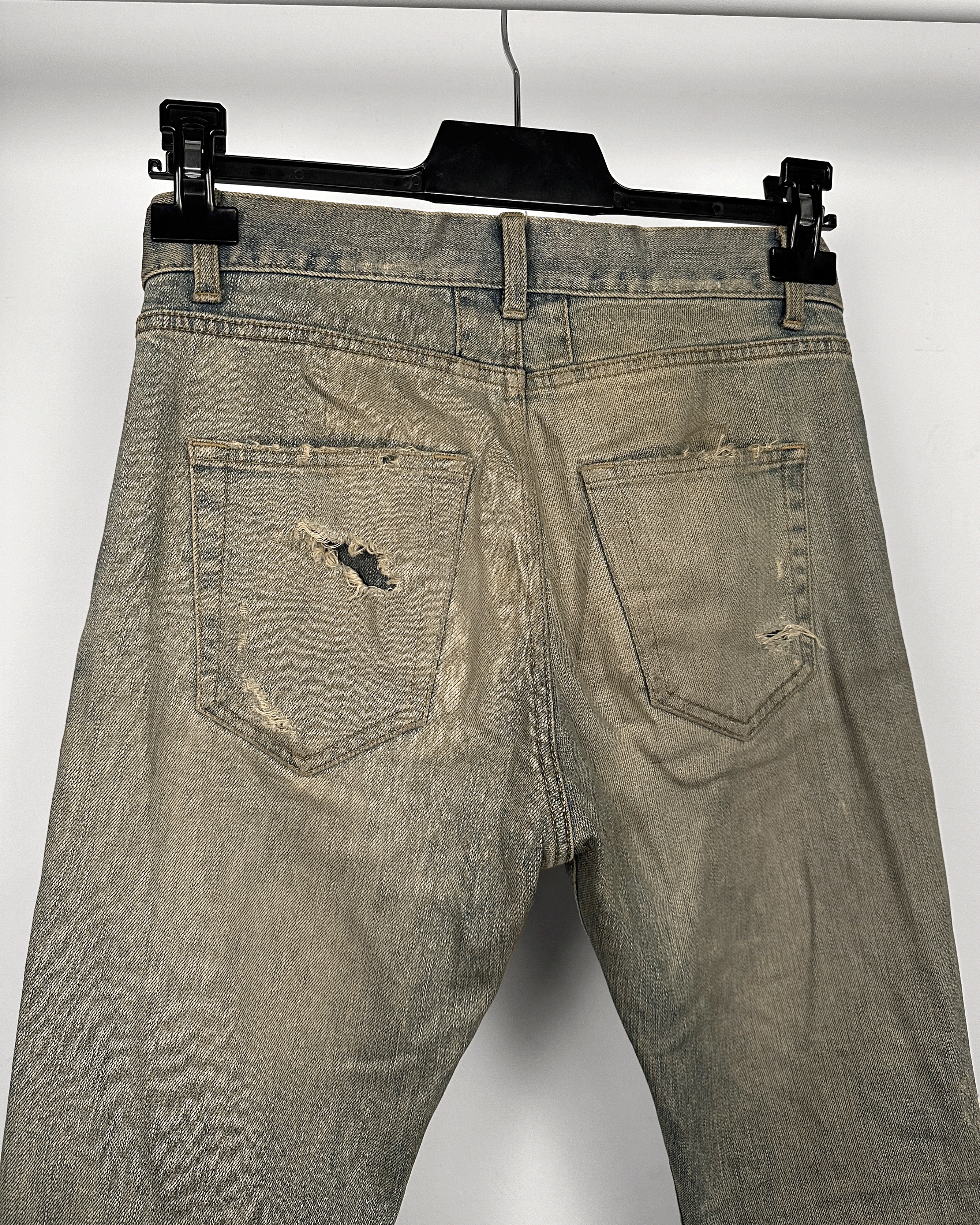 Saint Laurent Paris Mudwash Crash Denim