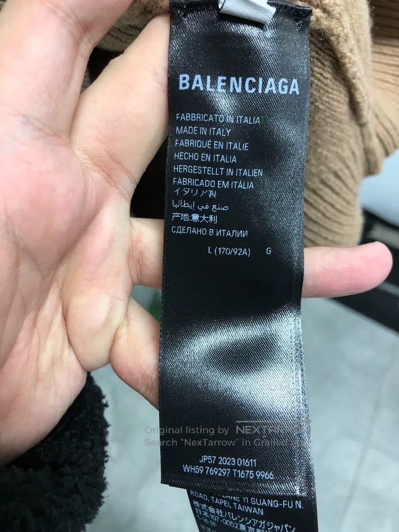 Balenciaga Balenciaga Logo Knit Crewneck Sweater Size US L / EU 52-54 / 3 - 5 Thumbnail