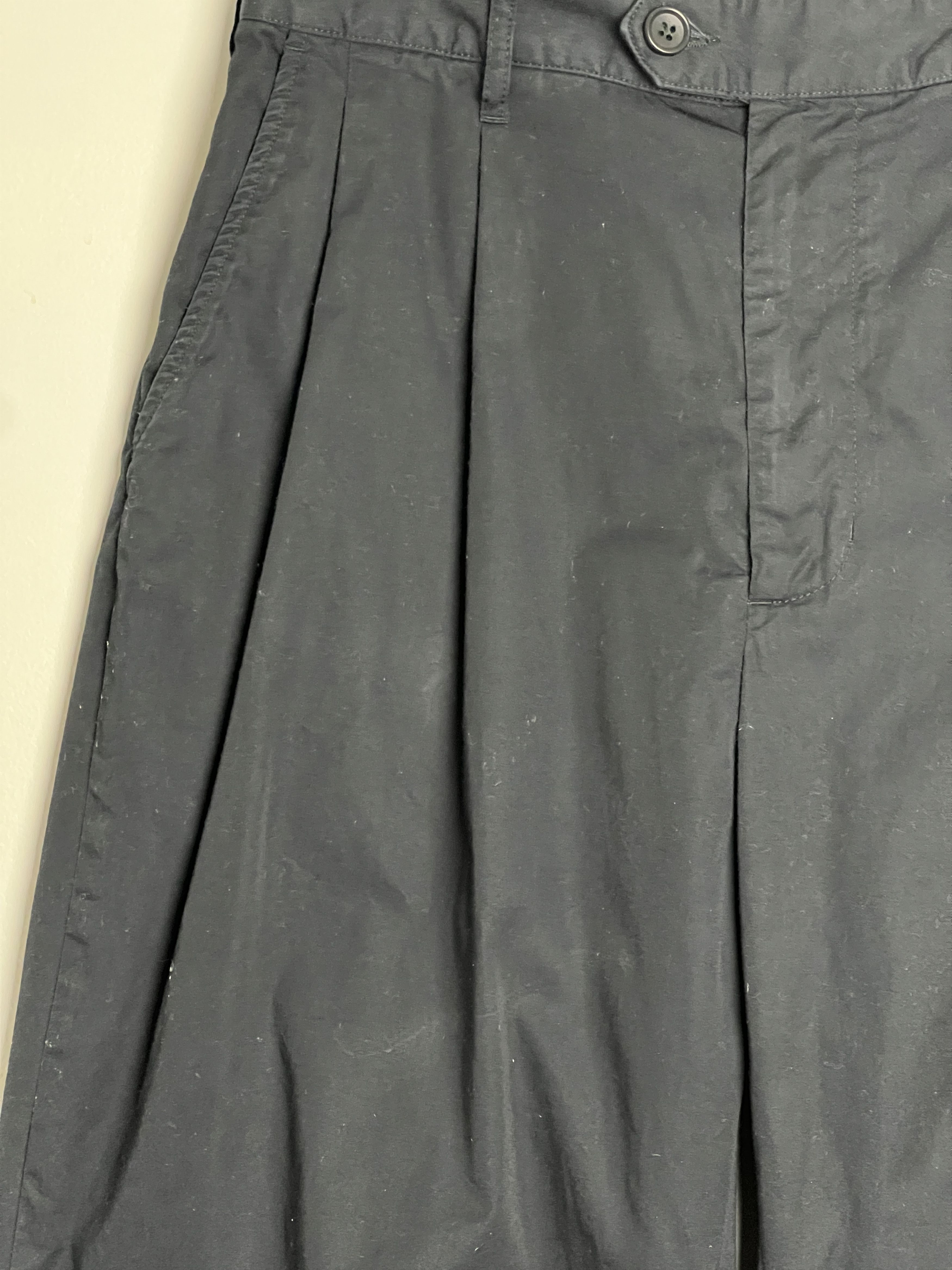 Engineered Garments Black Pleated Cotton Trousers Size US 34 / EU 50 - 3 Thumbnail