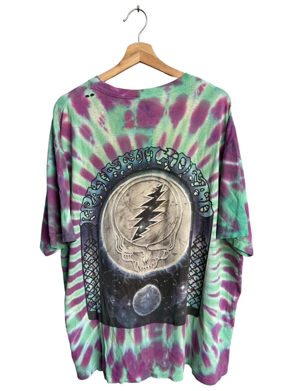 Band Tees Vintage Trashed GRATEFUL DEAD thirty years Tye Dye Tee Size US XL / EU 56 / 4 - 2 Thumbnail