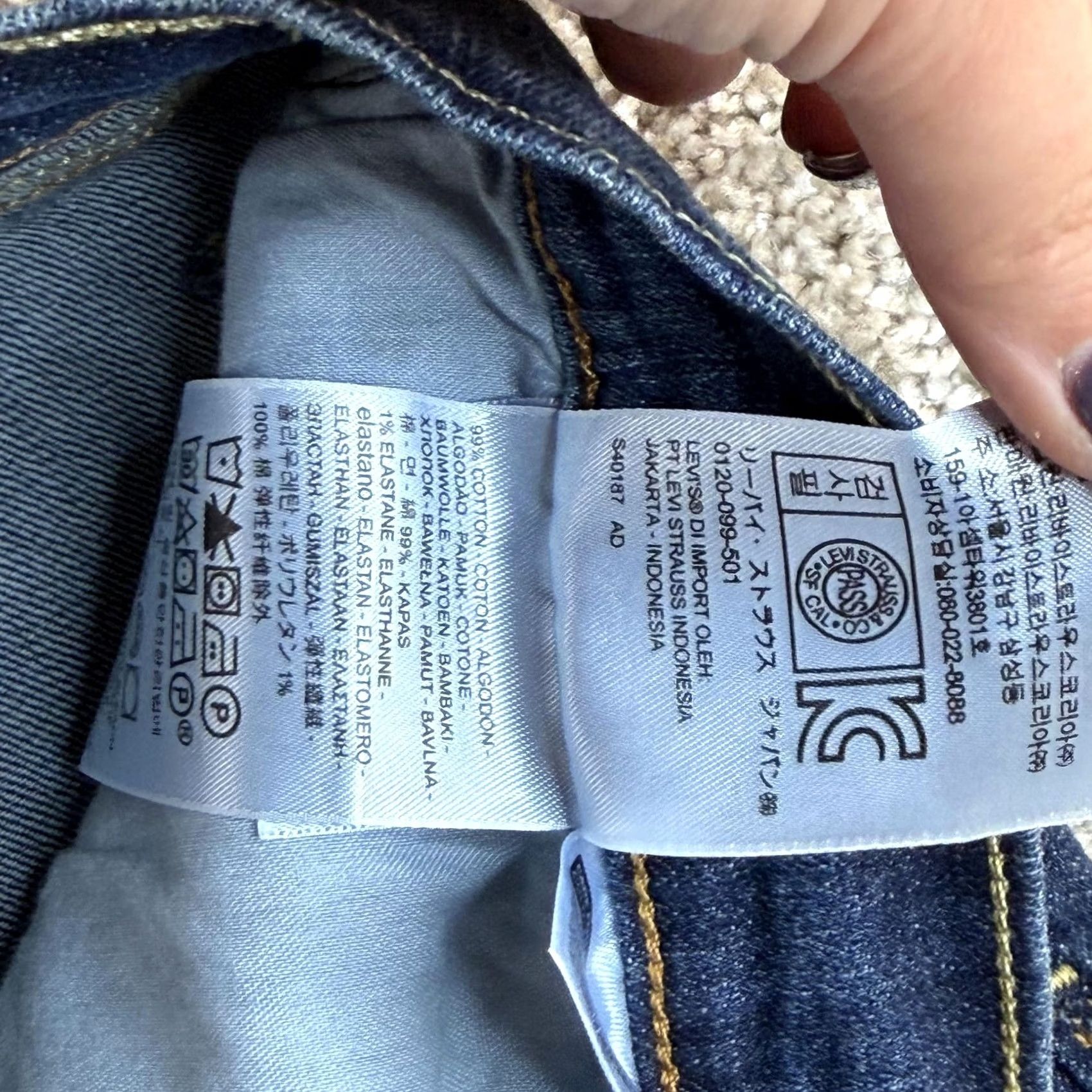 Levi's Levis 505 Jeans Womens 29 Medium Blue Denim Regular Straight Stretch Casual Size 29" - 6 Thumbnail