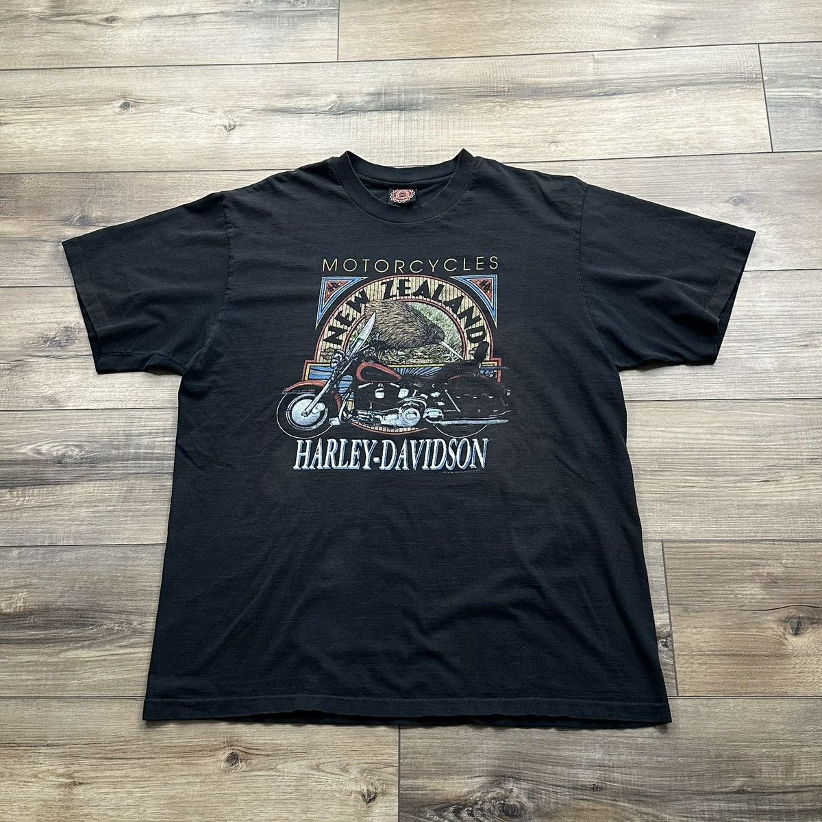 Harley Davidson Vintage 1992 Harley Davidson Single Stitch Graphic Tee Size US L / EU 52-54 / 3 - 1 Thumbnail