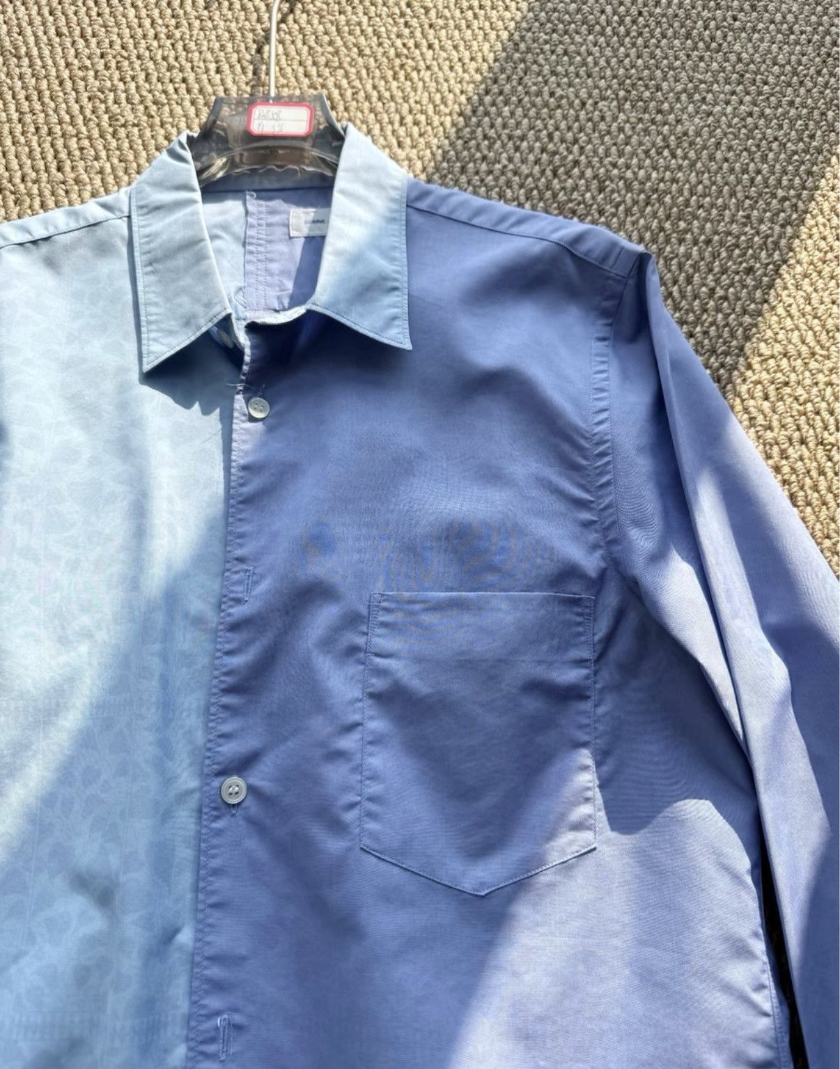 Comme des Garcons COMME des GARÇONS Gradient Blue Jacquard Panel Shirt K23 Size US S / EU 44-46 / 1 - 4 Thumbnail