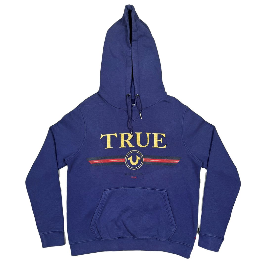 True Religion True Religion - 'TRUE' Spellout Graphic Hoodie - Blue - M Size US M / EU 48-50 / 2 - 1 Thumbnail