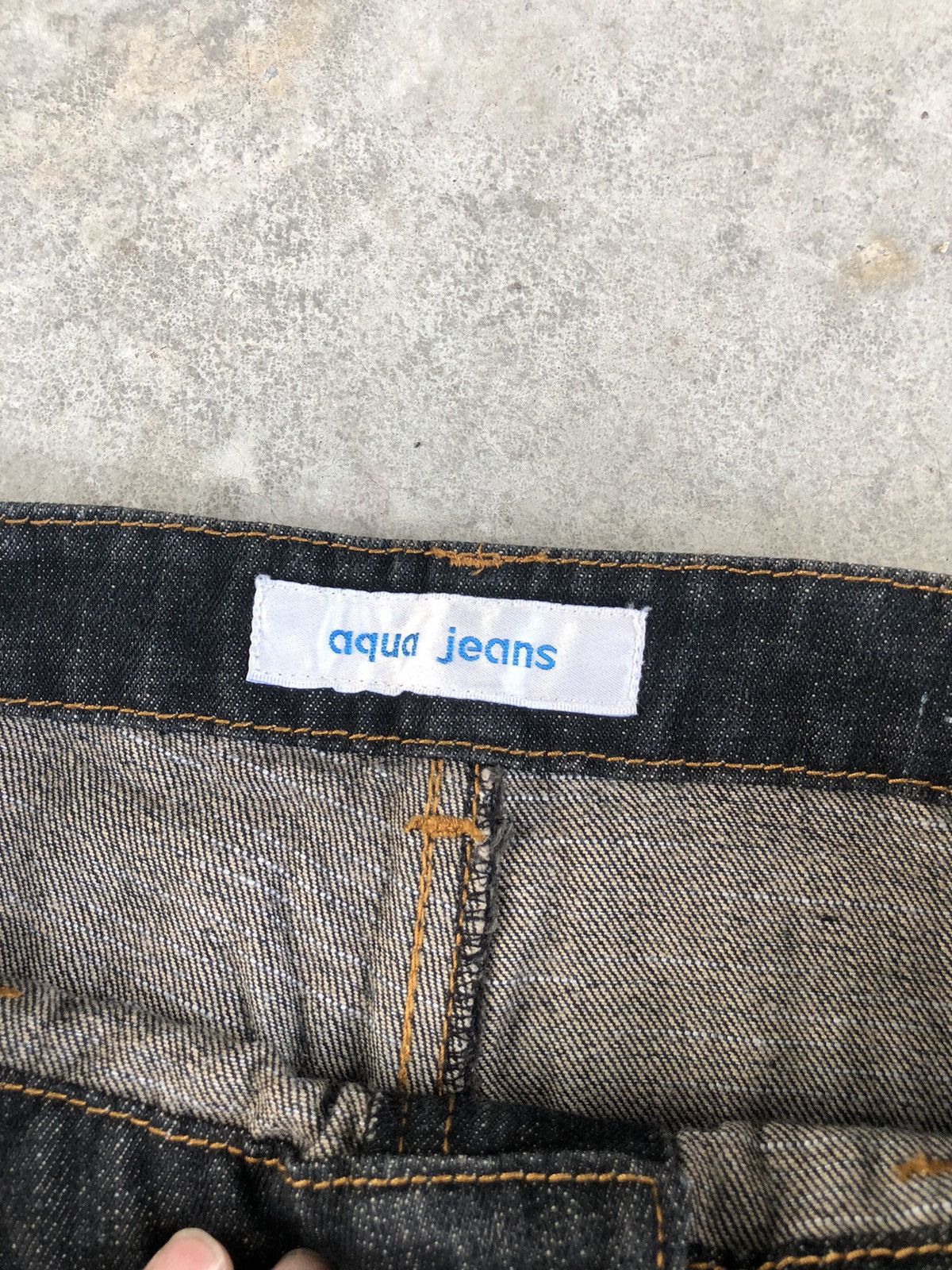 If Six Was Nine Japanese Aqua Flared Jeans Double Waist Distressed Size US 30 / EU 46 - 15 Thumbnail