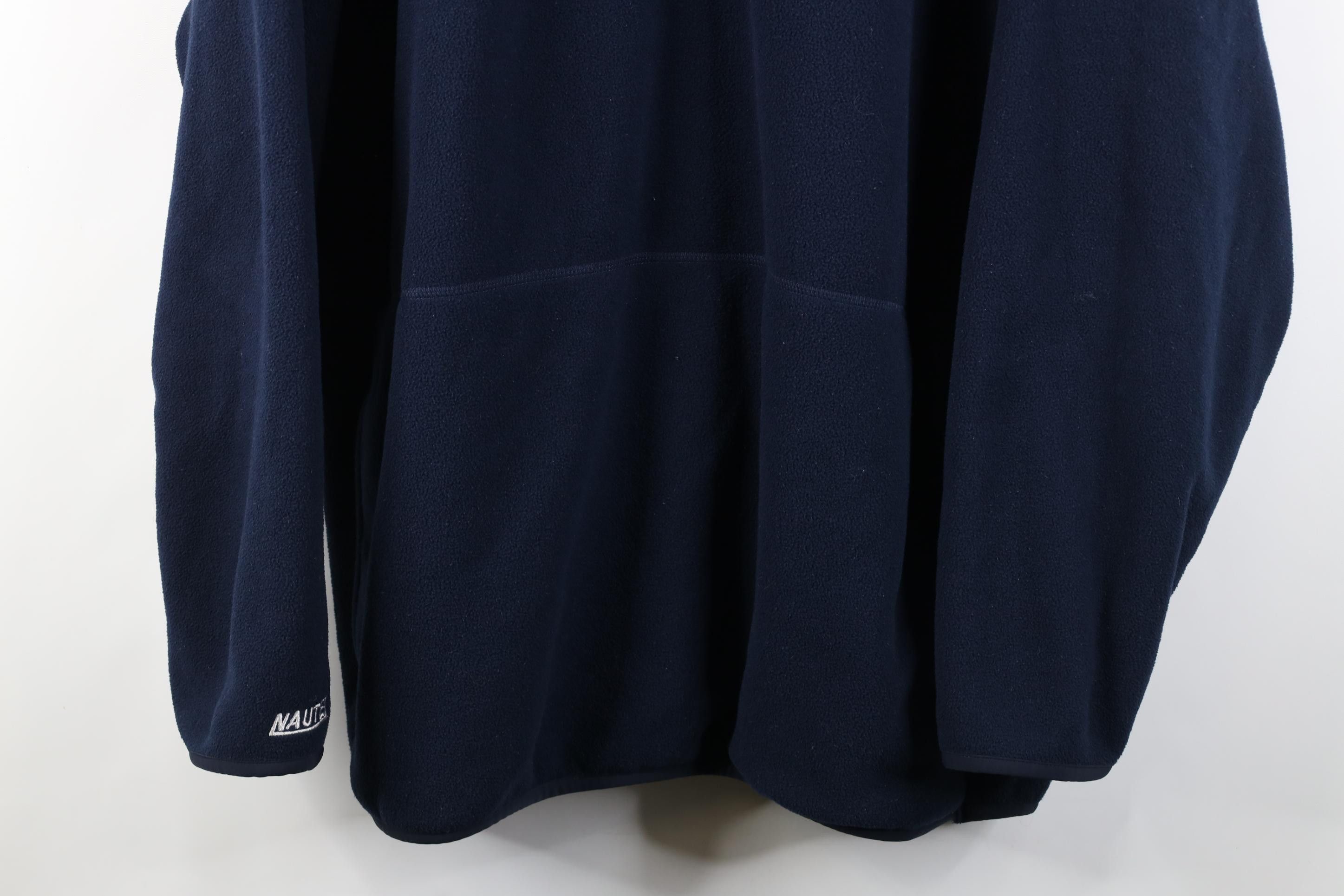 Nautica Vintage 90s Y2K Nautica 1/4 Zip Pullover Fleece Sweater Blue Size US XXL / EU 58 / 5 - 3 Thumbnail