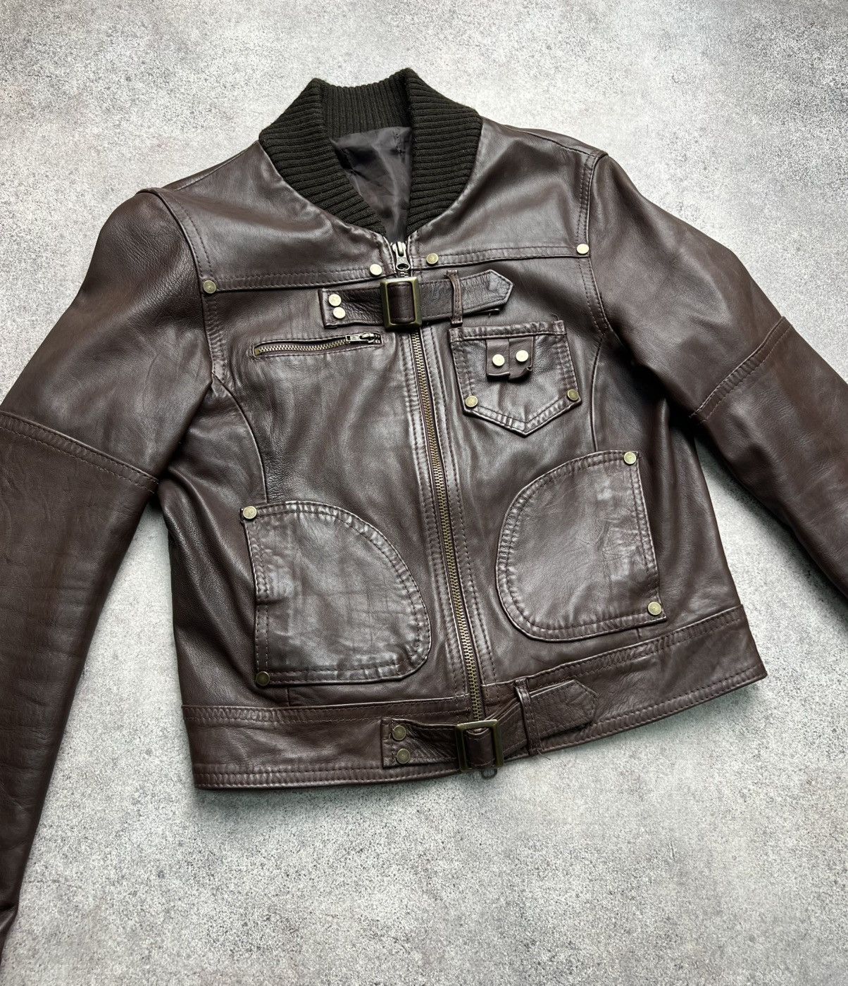 Vintage Vintage boho avant garde gorgeous leather belted jacket Size XS / US 0-2 / IT 36-38 - 5 Thumbnail