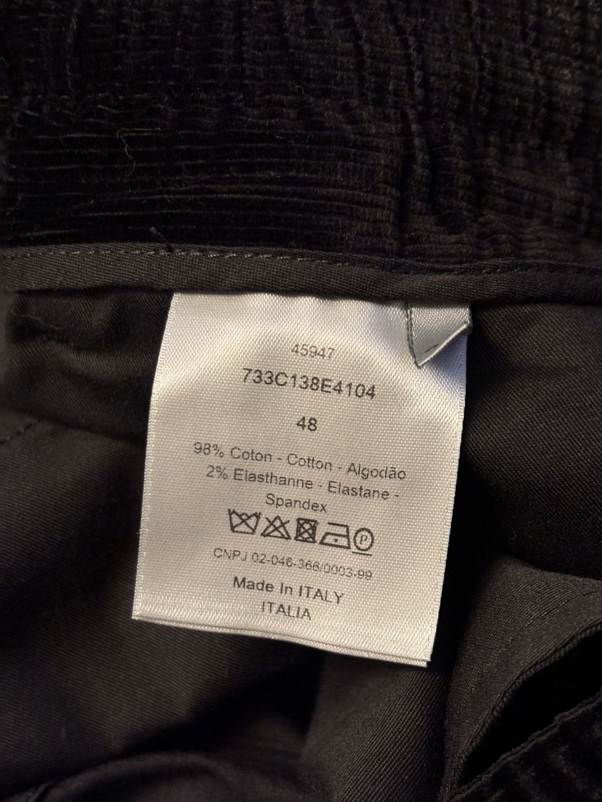 Dior Dior Corduroy Pants With Drawstrings Size 48 (Fits Small) Size US 30 / EU 46 - 5 Thumbnail