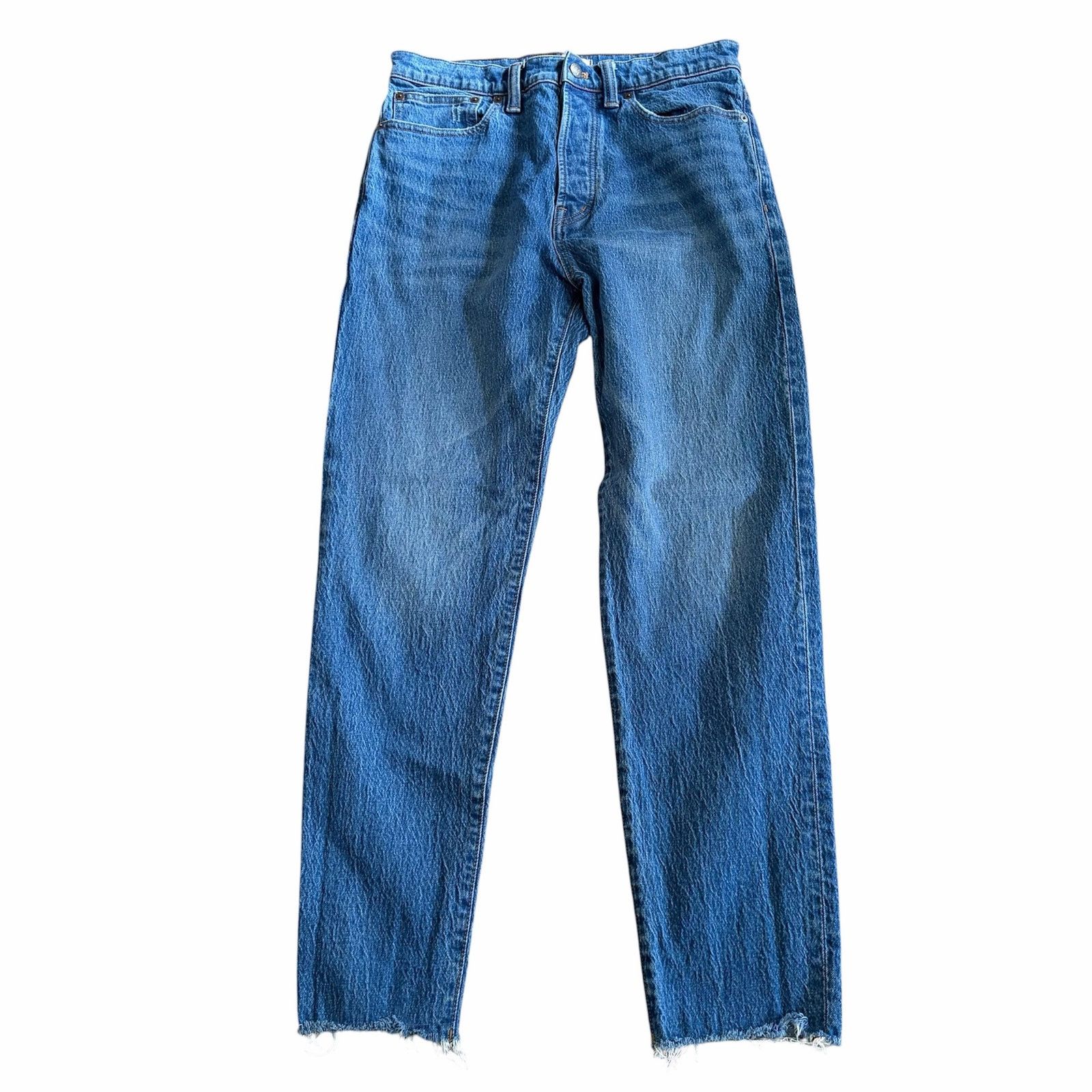 Madewell Madewell The Perfect Vintage Jean Tapered Raw Hem Denim 31 Size 31" - 1 Thumbnail