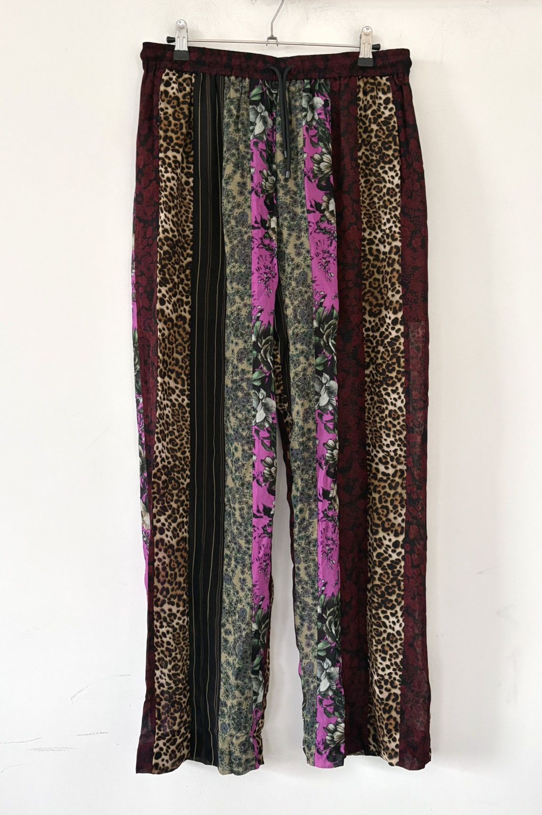 Dries Van Noten 23ss Penny Patch semi sheer leopard floral lounge trousers Size US 32 / EU 48 - 2 Thumbnail