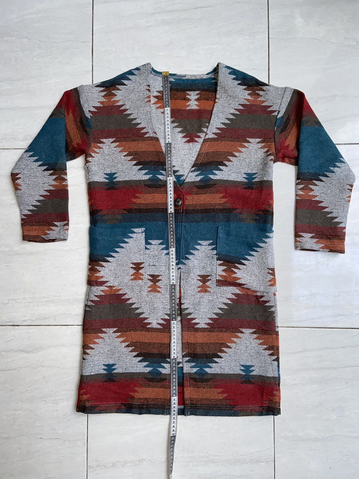 Japanese Brand Navajo Long Jacket Wool Size US M / EU 48-50 / 2 - 2 Thumbnail