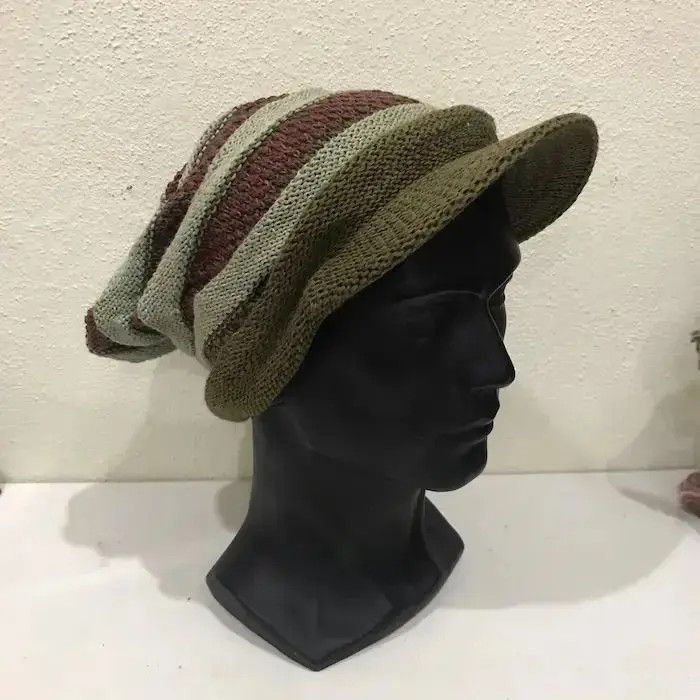 Japanese Brand Japanese Brand Stripe Design Beanie Hat Size ONE SIZE - 2 Thumbnail