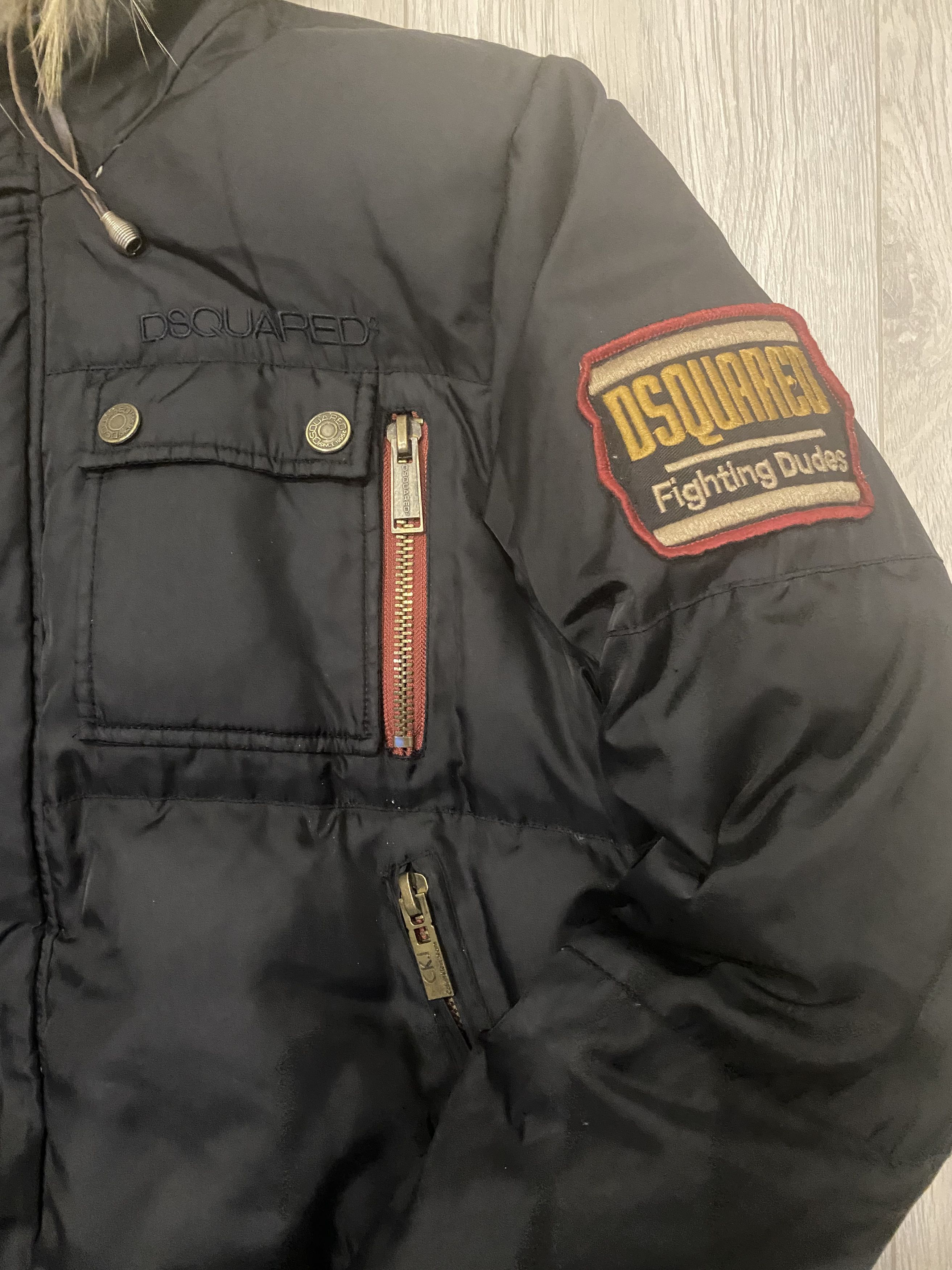Dsquared2 Dsquared Fighting Dudes Short Hooded Padded Down Jacket Size US L / EU 52-54 / 3 - 3 Thumbnail