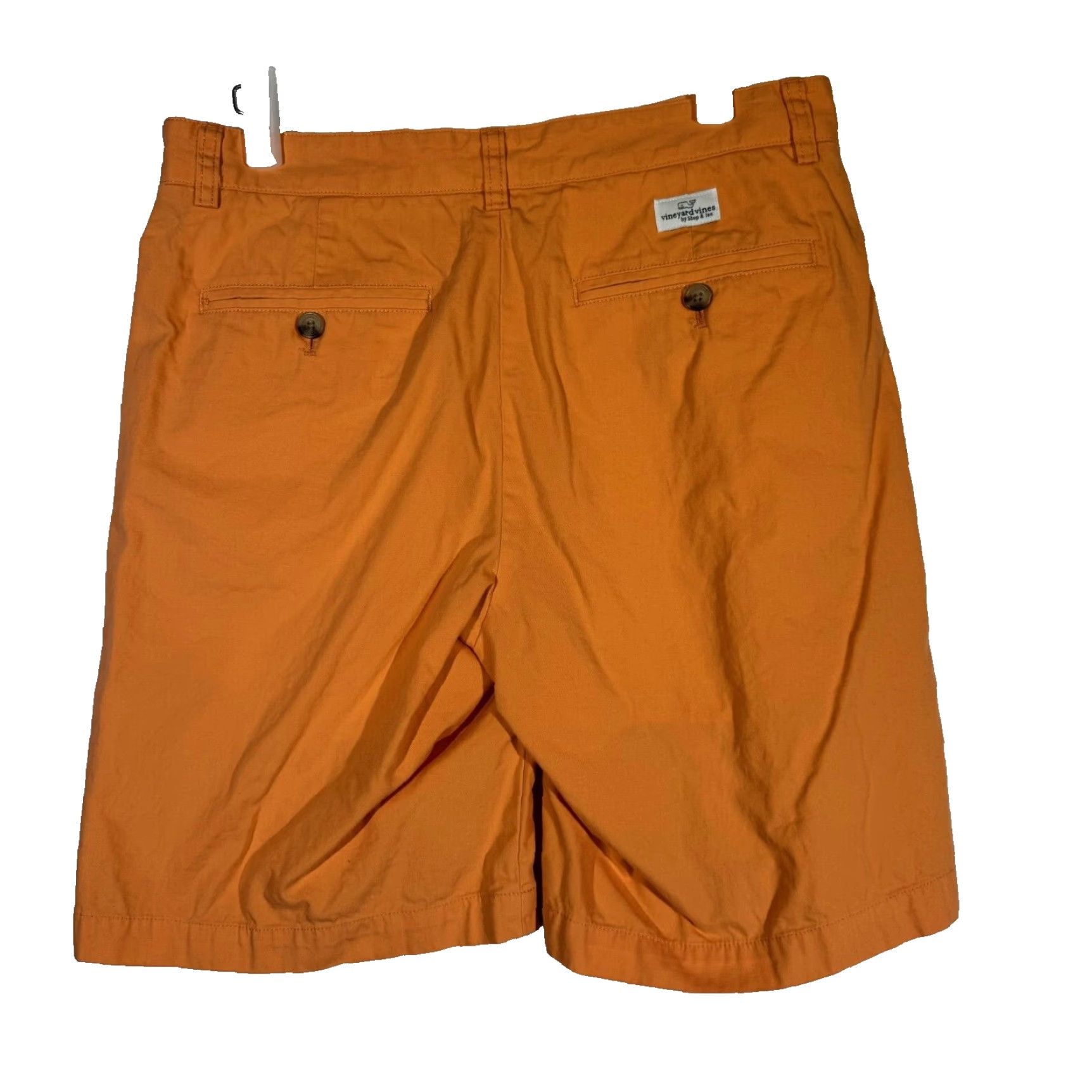 Vineyard Vines Vineyard Vines Men’s Club Shorts 30 Orange 100% Cotton Mid-Rise Chino Casual, Travel, Workwear Mens Size US 30 / EU 46 - 2 Thumbnail