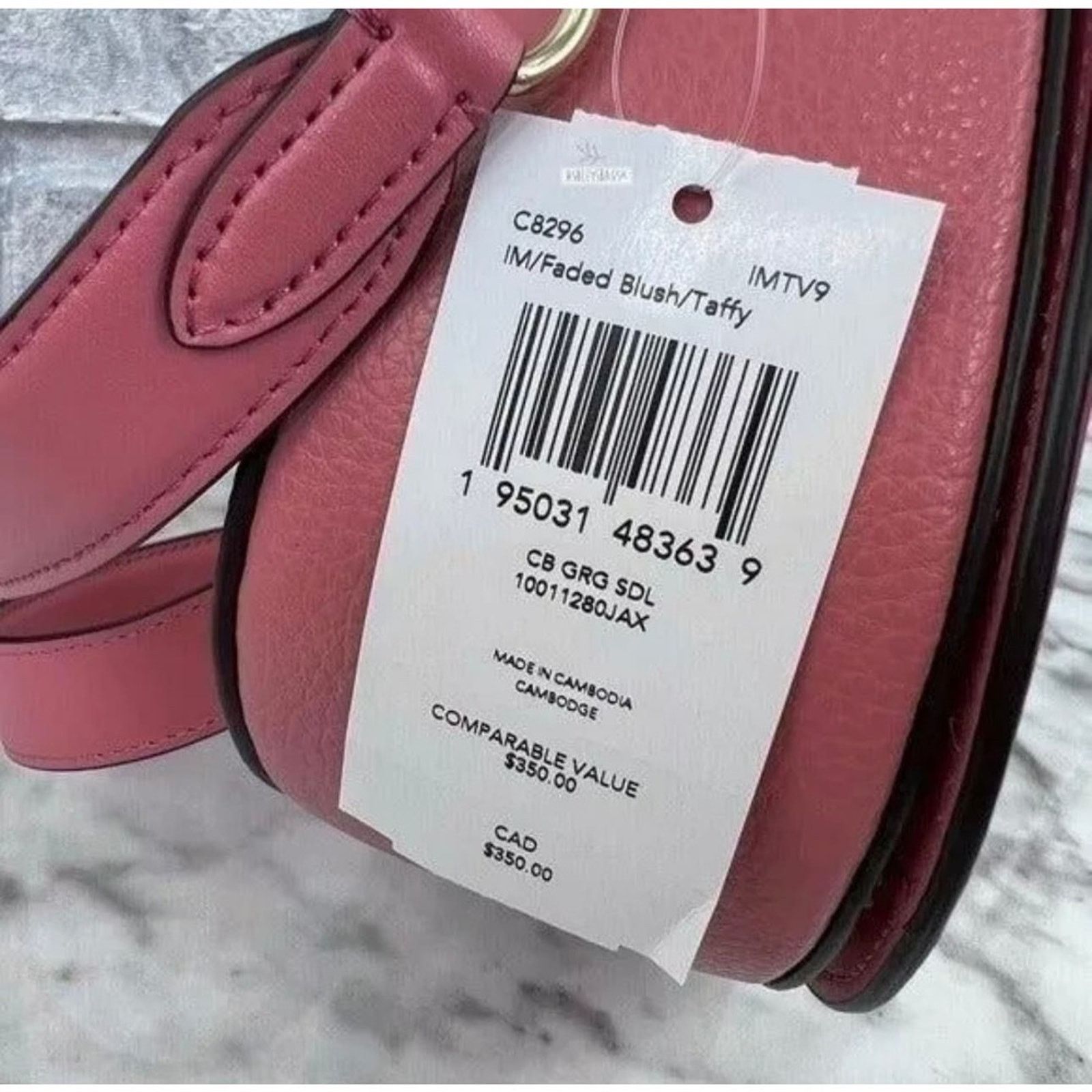 Coach Coach C8296 Georgie Saddle Bag In Colorblock IN Faded Blush Size ONE SIZE - 8 Thumbnail