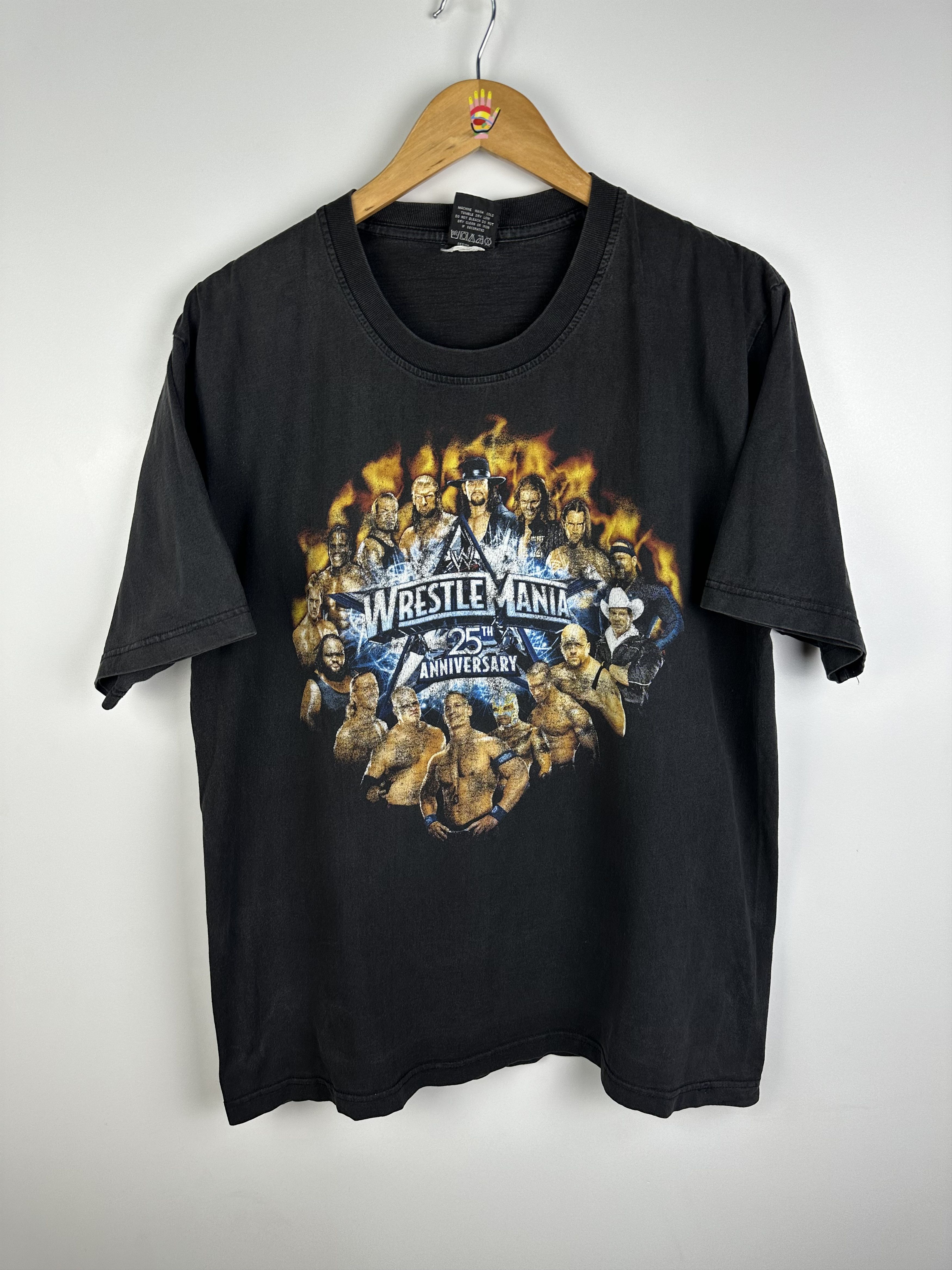 Streetwear × Vintage × Wwe WWE WrestleMania 25th Anniversary Black  