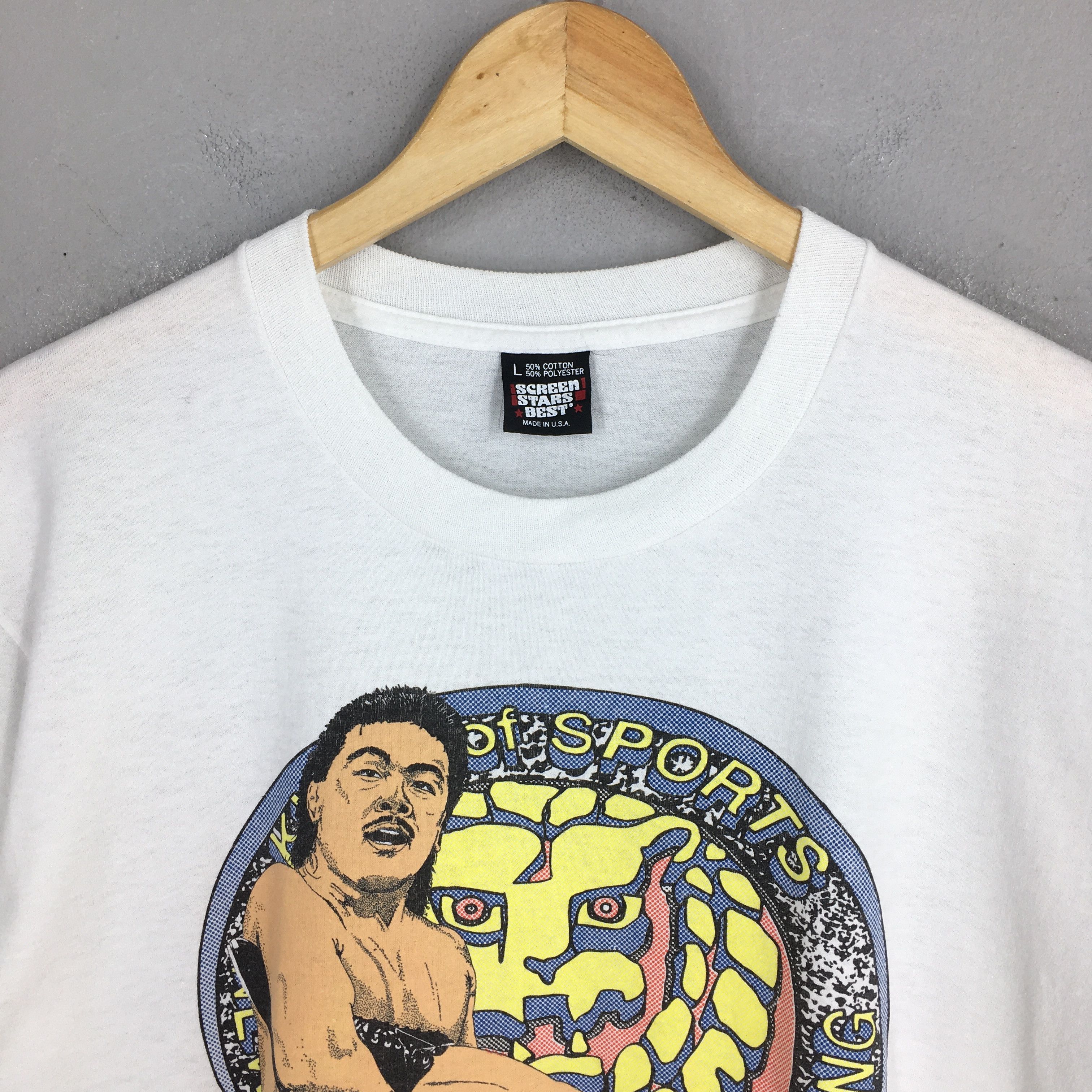 Vintage × WWE Vintage 90's WWE Hiroshi Hase Wrestling White T Shirt Large Size US L / EU 52-54 / 3 - 2 Thumbnail