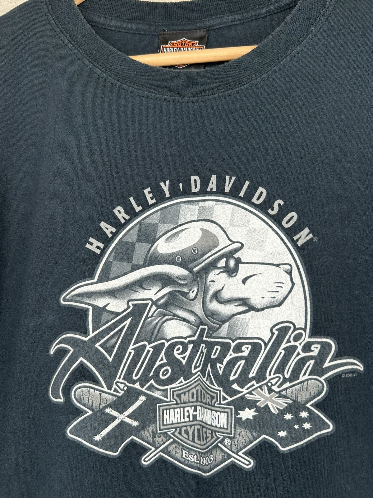 Harley Davidson Vintage Harley Davidson Flame Logo Fraser Australia T Shirt Size US L / EU 52-54 / 3 - 6 Thumbnail