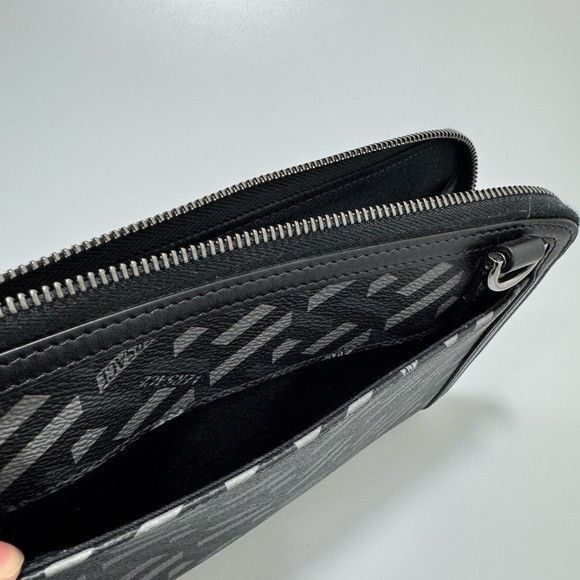 Versace Versace Black La Greca Messenger Bag Black Grey Size ONE SIZE - 6 Thumbnail