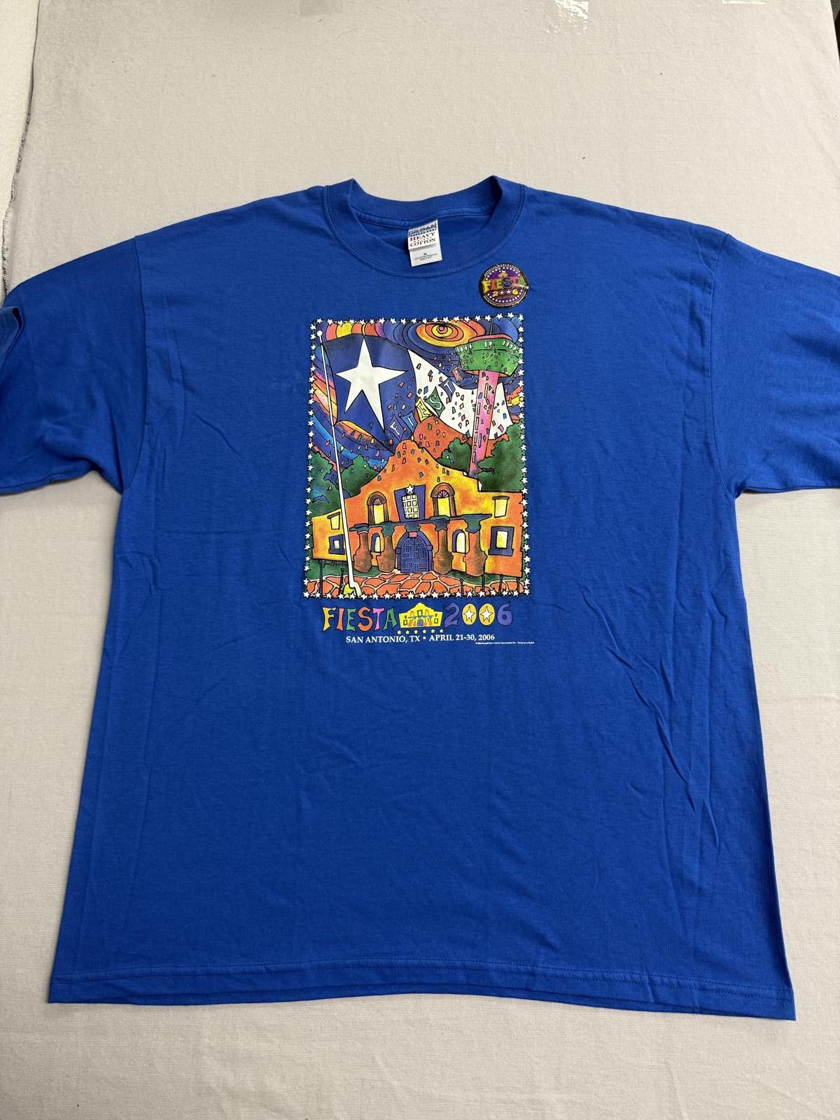 Gildan Vintage Alama Art T-shirt San Antonio Fiesta 2006 XL Size US XL / EU 56 / 4 - 1 Thumbnail