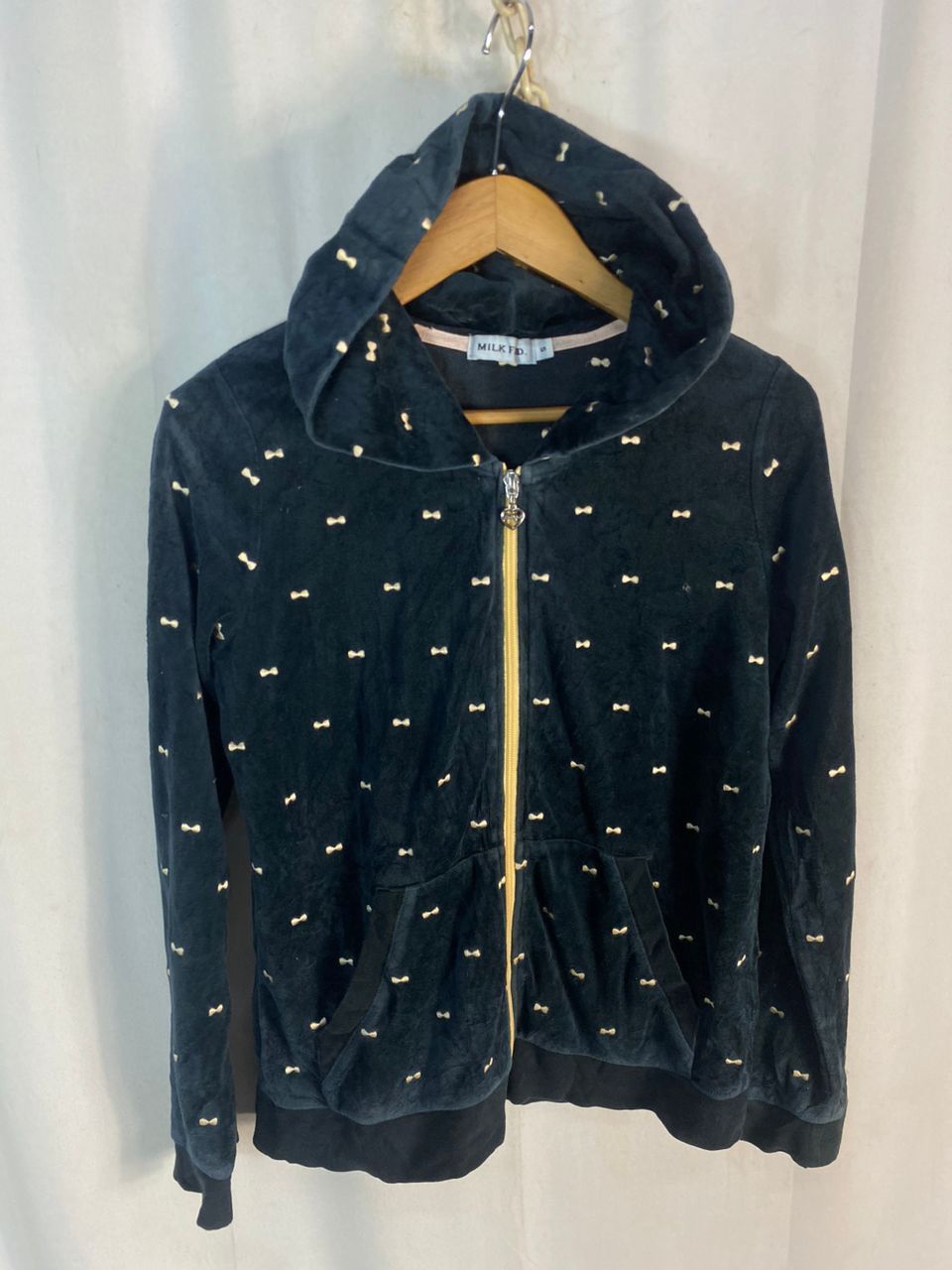 Japanese Brand × MILKFED Milkfed fullprint velvet zipper hoodie Size M / US 6-8 / IT 42-44 - 2 Thumbnail