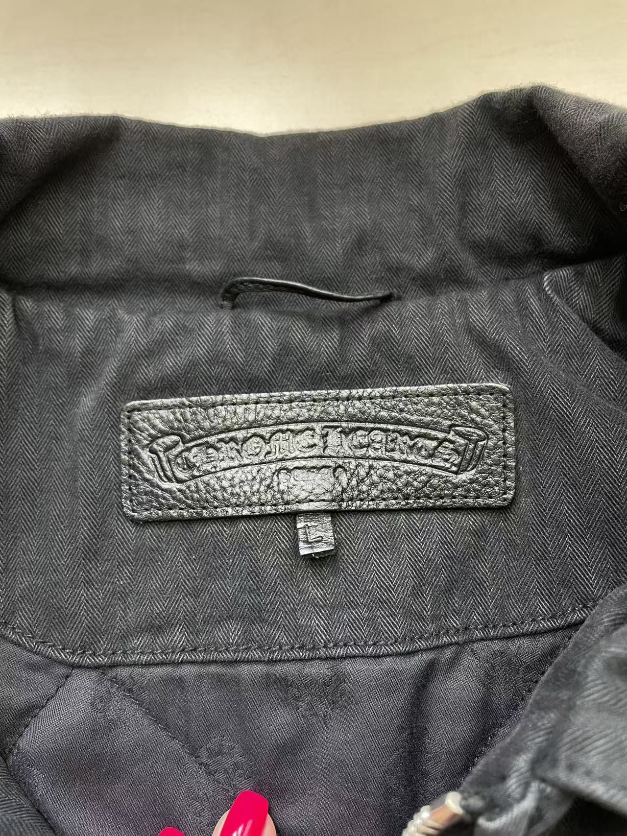 Chrome Hearts Chrome Hearts Black Wash Denim Dagger Zip Jacket Size US L / EU 52-54 / 3 - 9 Thumbnail