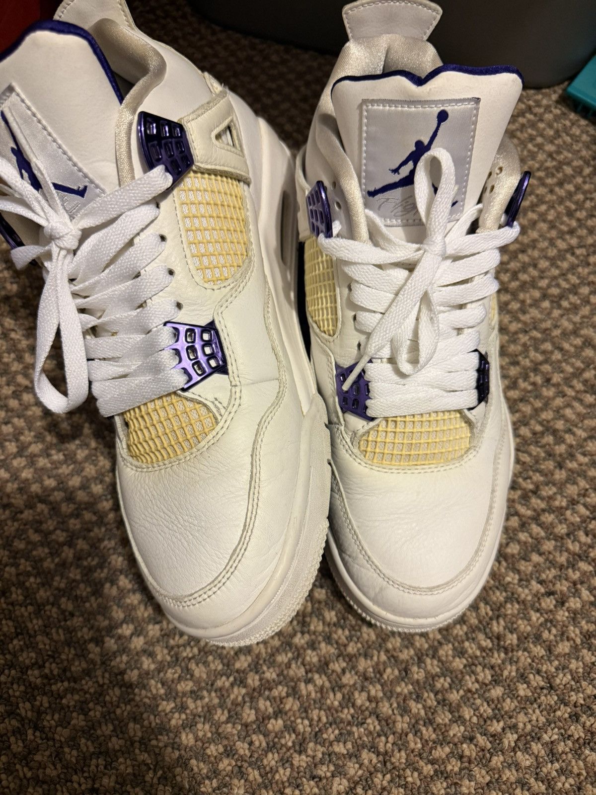 Jordan Brand Jordan 4 Metallic Purple Size US 9.5 / EU 42-43 - 1 Thumbnail