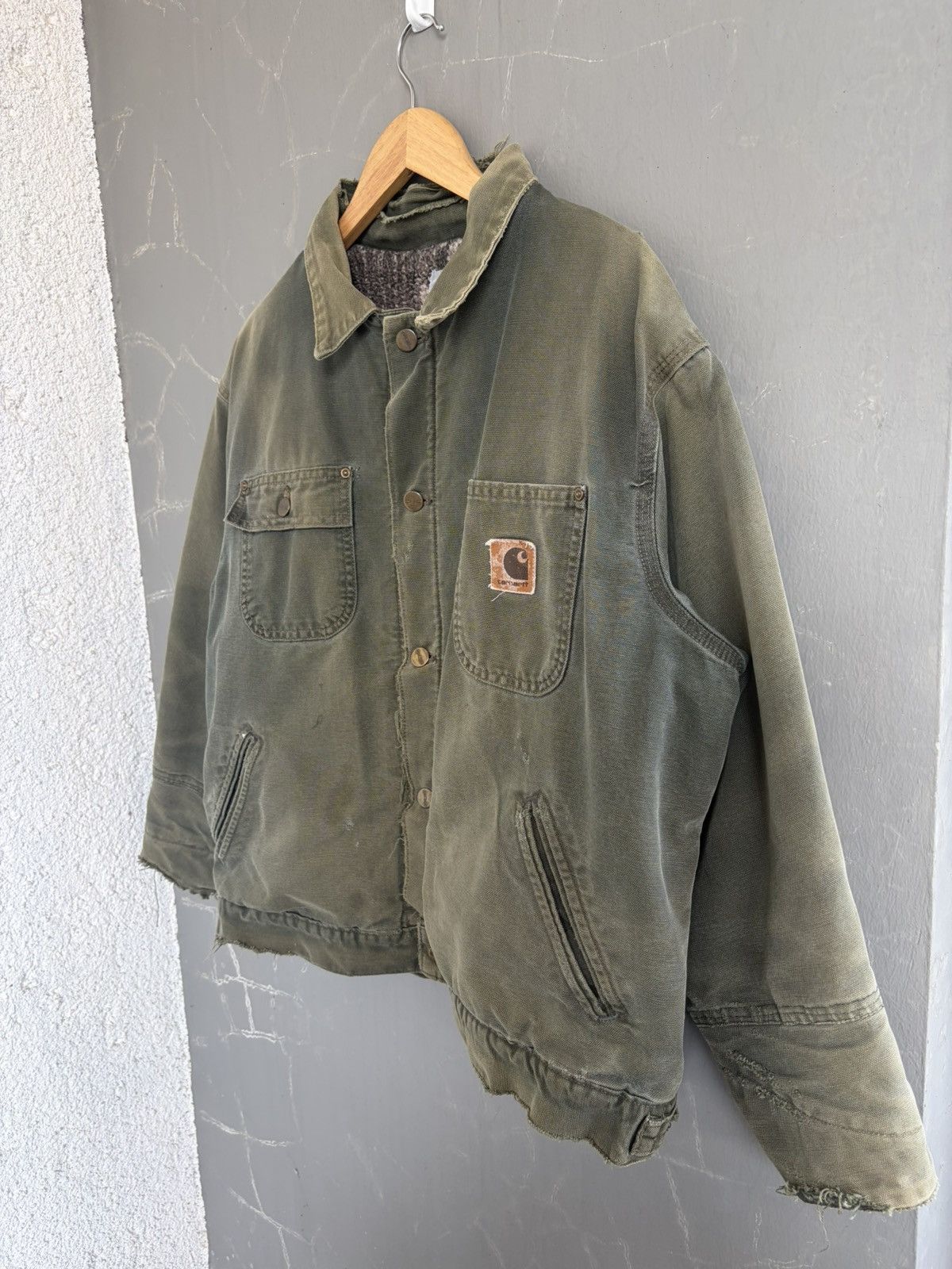 Carhartt Vintage 90s Carhartt Chore Aztec Pile Lined Jacket JP1066 Size US M / EU 48-50 / 2 - 2 Thumbnail
