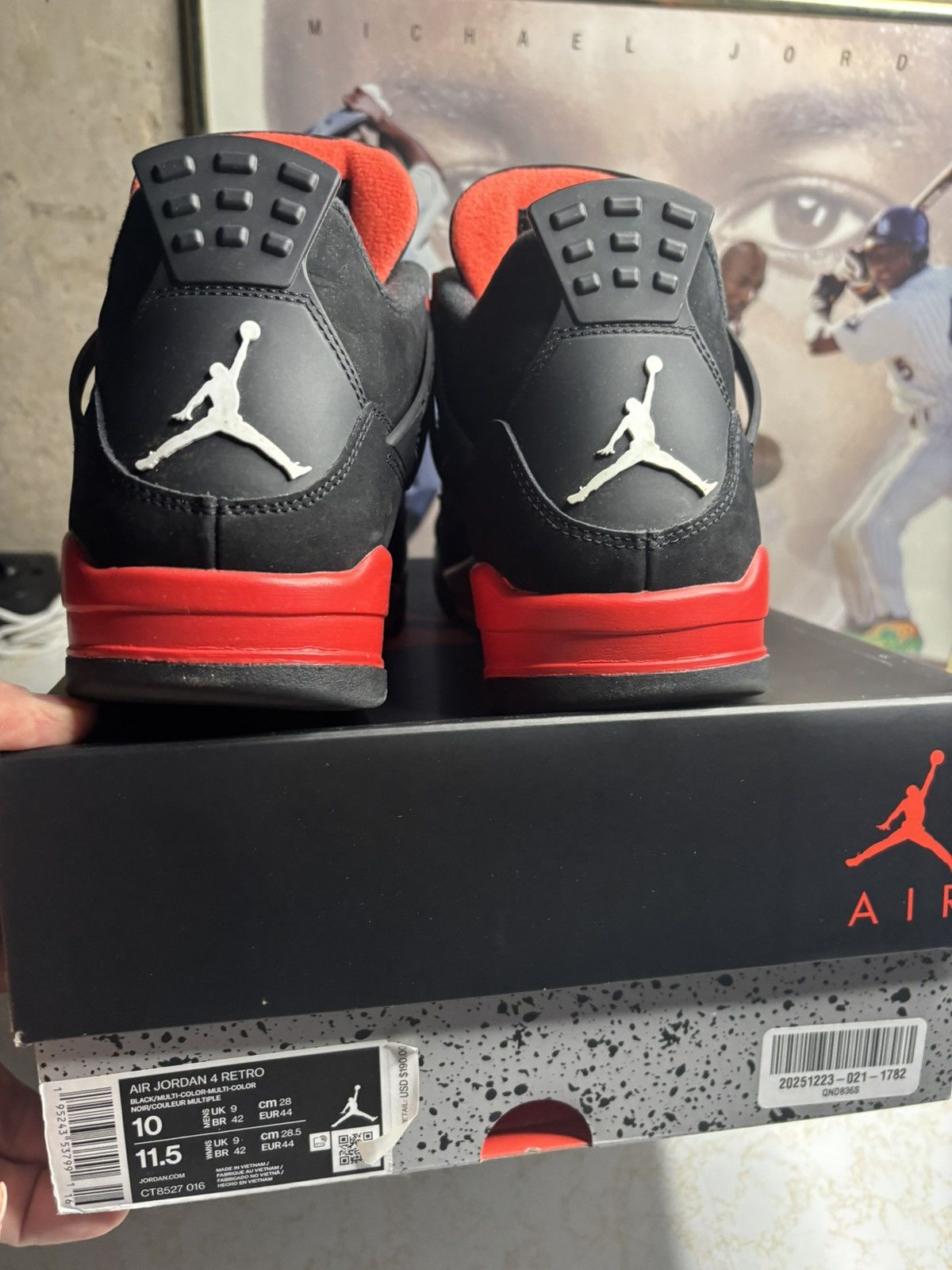 Jordan Brand Air Jordan 4 Red Thunder Size US 10 / EU 43 - 7 Thumbnail