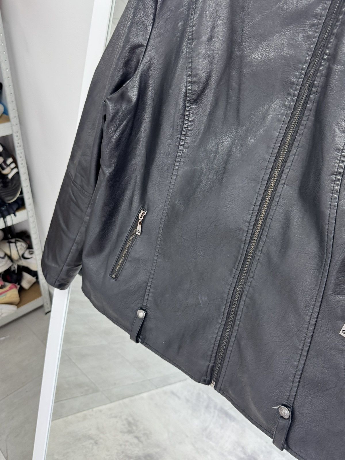 Vintage Rare Leather Jacket Japan Style Avantgarde Y2K Women sz L-XL Size L / US 10 / IT 46 - 10 Thumbnail