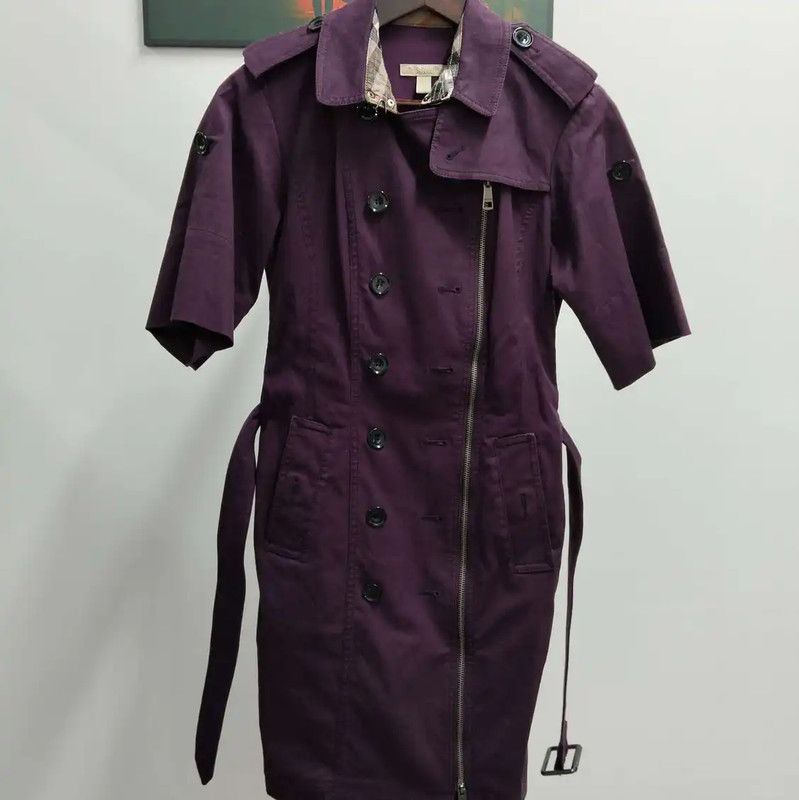 Burberry Burberry Deep Purple Long Coat for Women Size M / US 6-8 / IT 42-44 - 1 Thumbnail