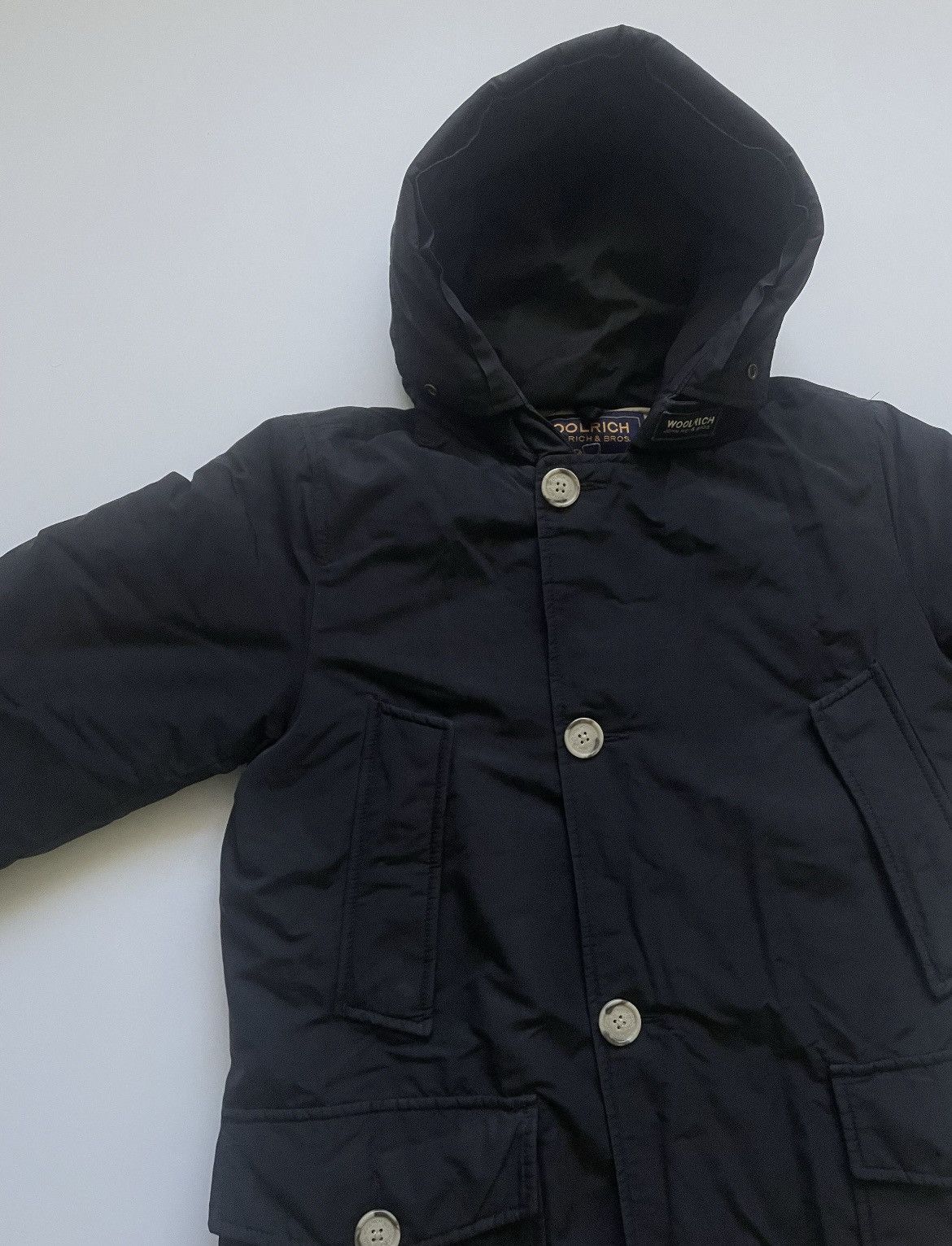 Woolrich Woolen Mills Woolrich Navy Parka Jacket XS Winter Coat Hooded Size US XS / EU 42 / 0 - 2 Thumbnail