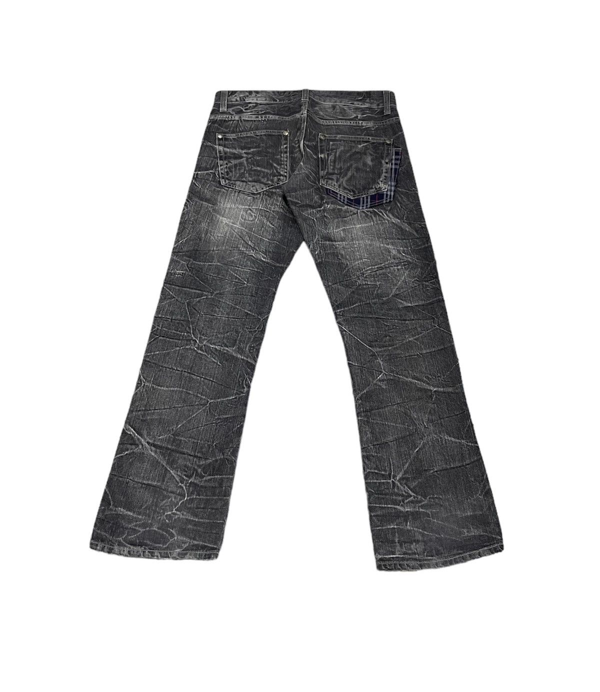 If Six Was Nine Wild Life Japan Spellout Jeans Hysteric Style Size US 35 - 4 Thumbnail