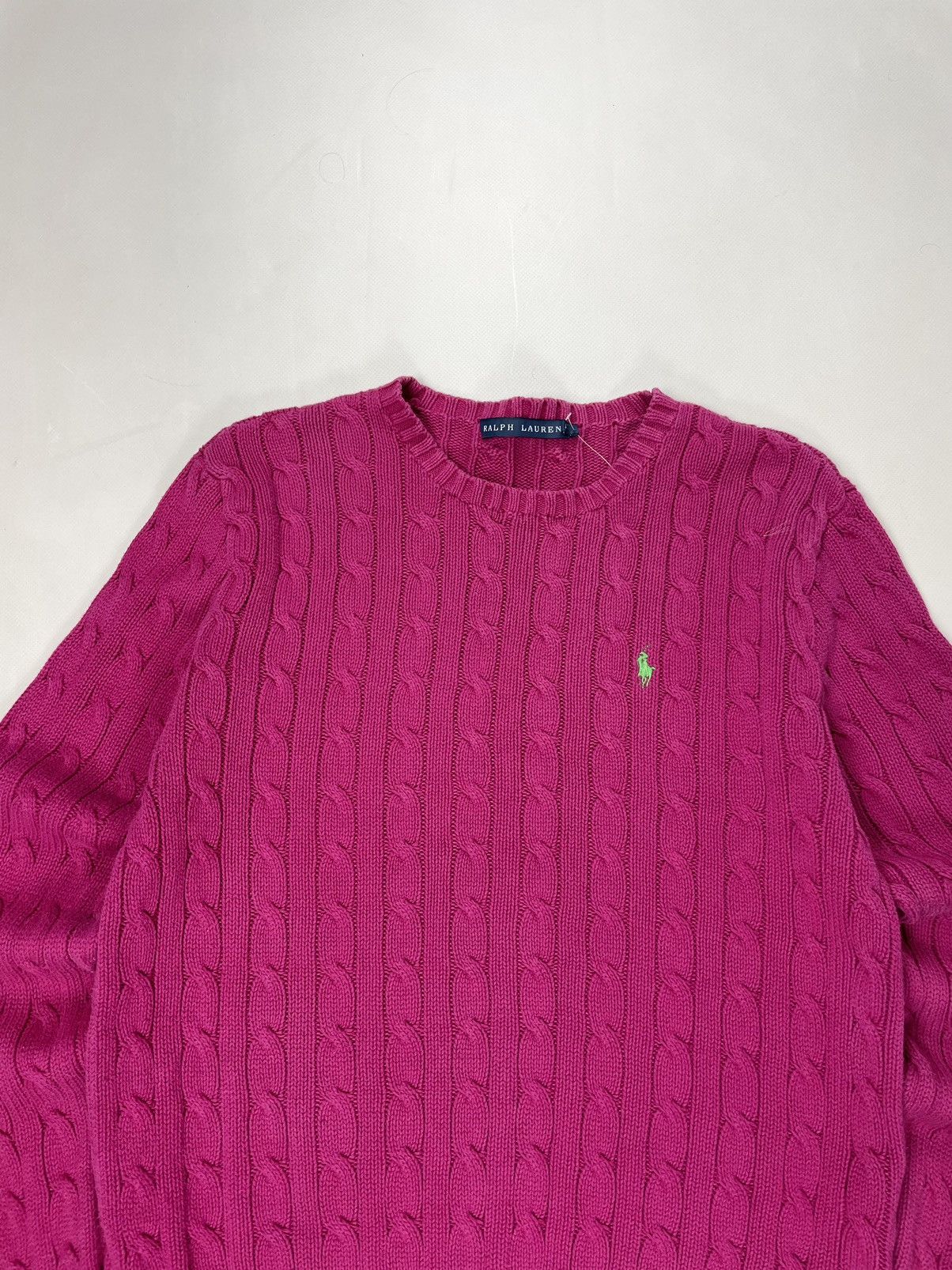 Polo Ralph Lauren Polo by Ralph Lauren ( Size L ) Vintage Pink Knit Sweater Size L / US 10 / IT 46 - 1 Thumbnail