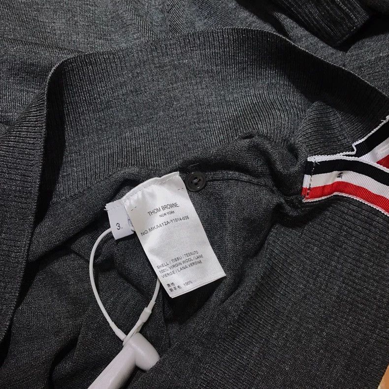 Thom Browne Thom Browne Wool round neck knit sweater Size US L / EU 52-54 / 3 - 6 Thumbnail