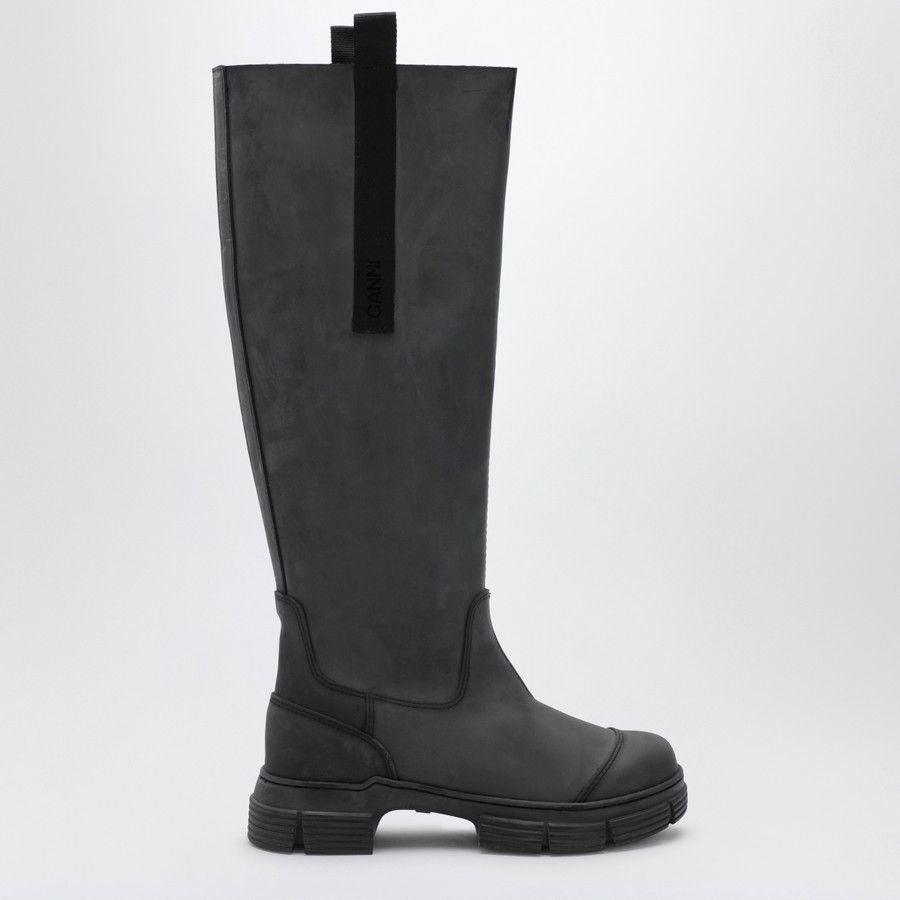 Ganni o1d2blof0824 Rubber Boots in Black Size US 5 / IT 35 - 1 Thumbnail