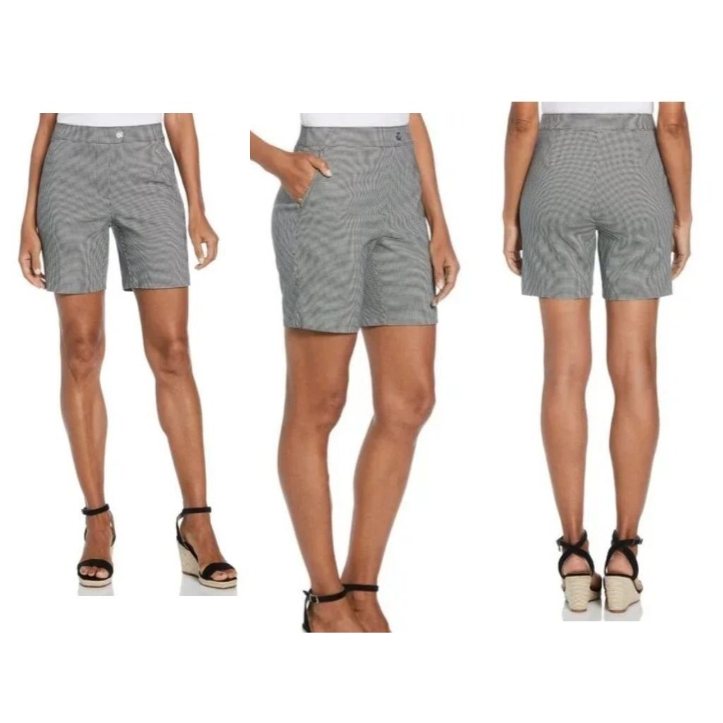 Other NWT Rafaella Houndstooth Shorts Size 10 Stretch High Waist B Size 32" / US 10 / IT 46 - 1 Thumbnail