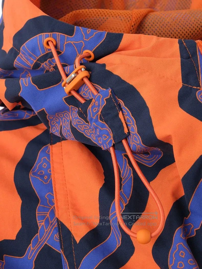 Hermes Hermes Blue and orange pattern windbreaker Size XS / US 0-2 / IT 36-38 - 2 Thumbnail